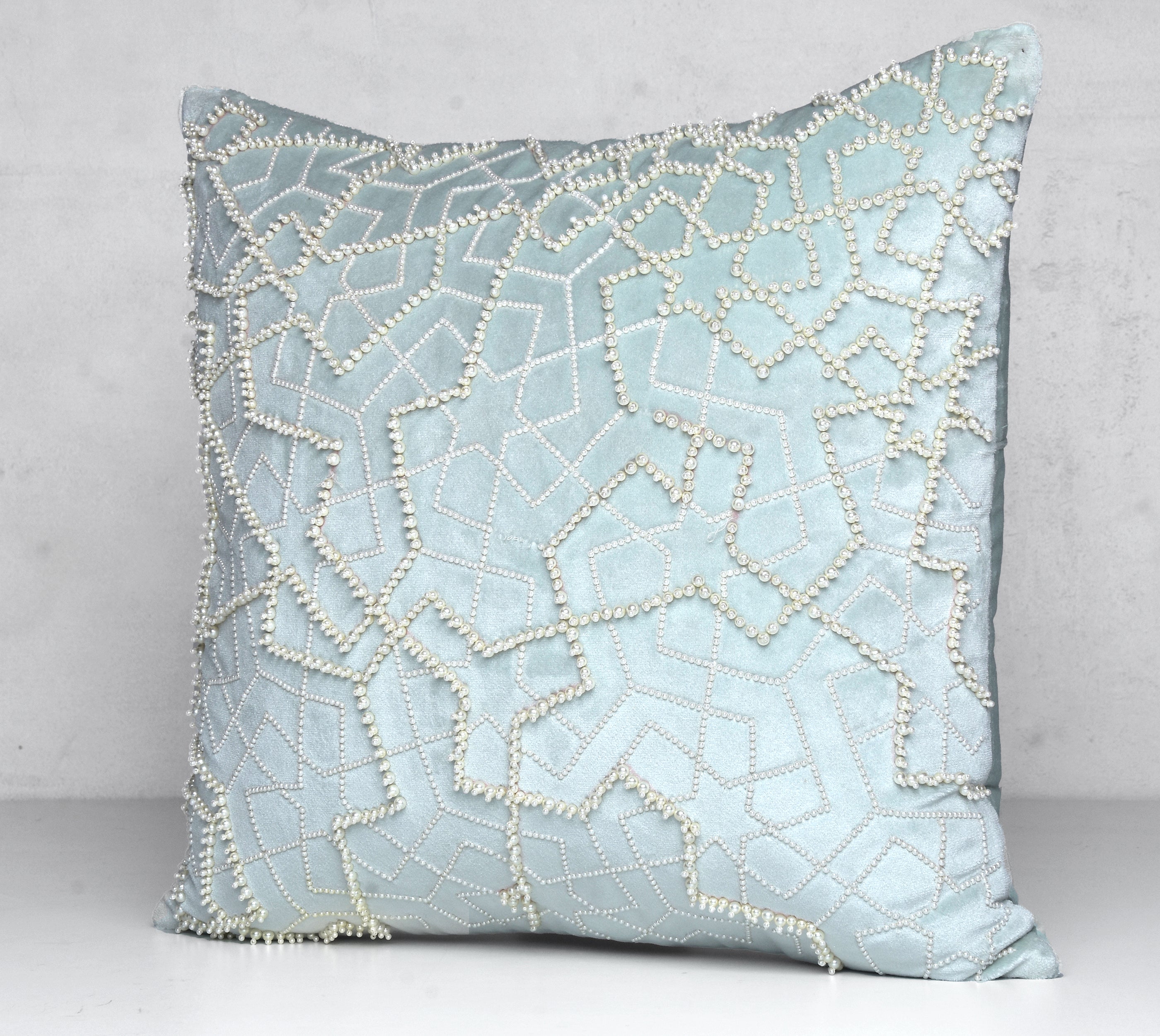 MYSTIC Light Mint Velvet Cushion Cover