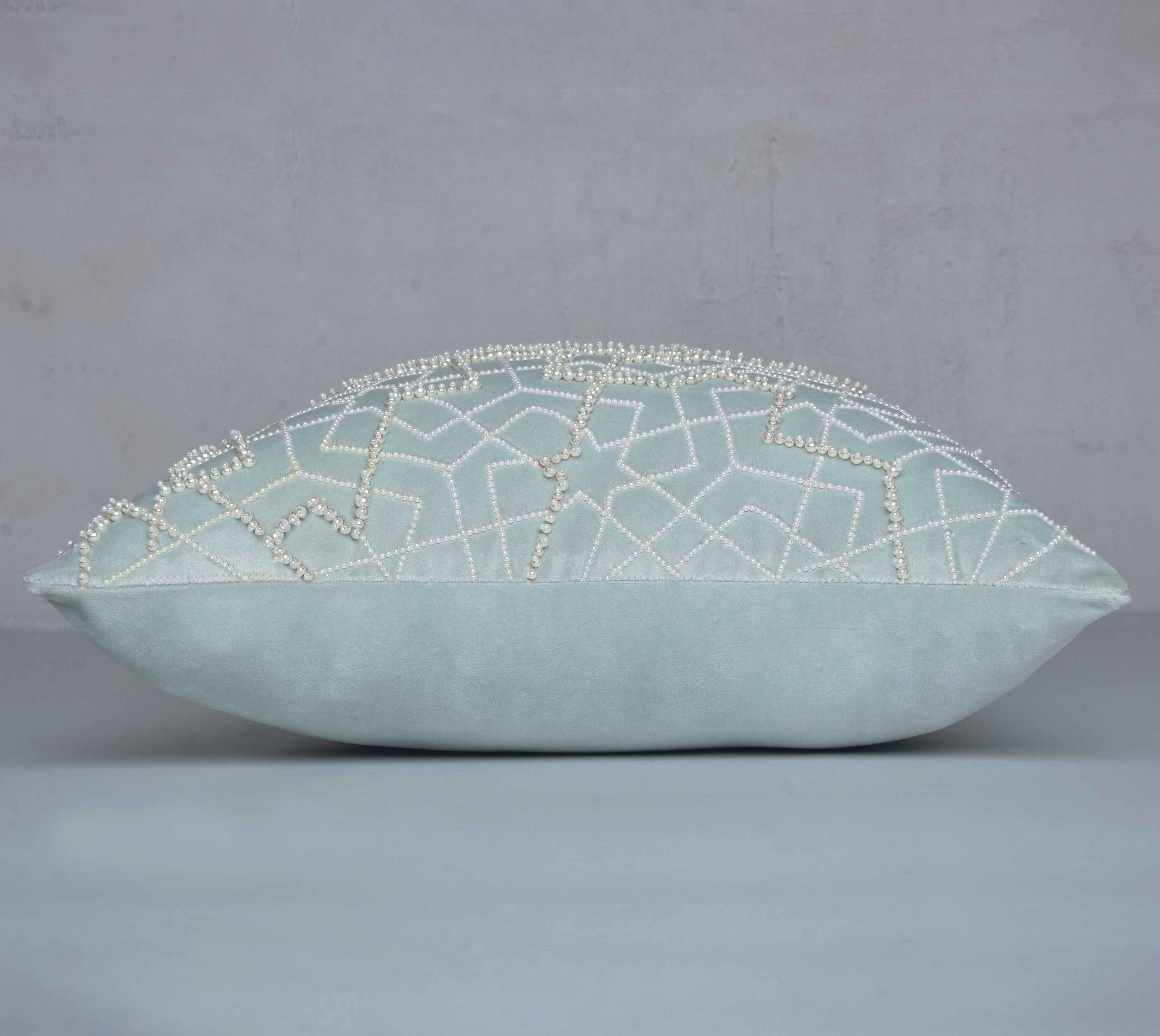 MYSTIC Light Mint Velvet Cushion Cover