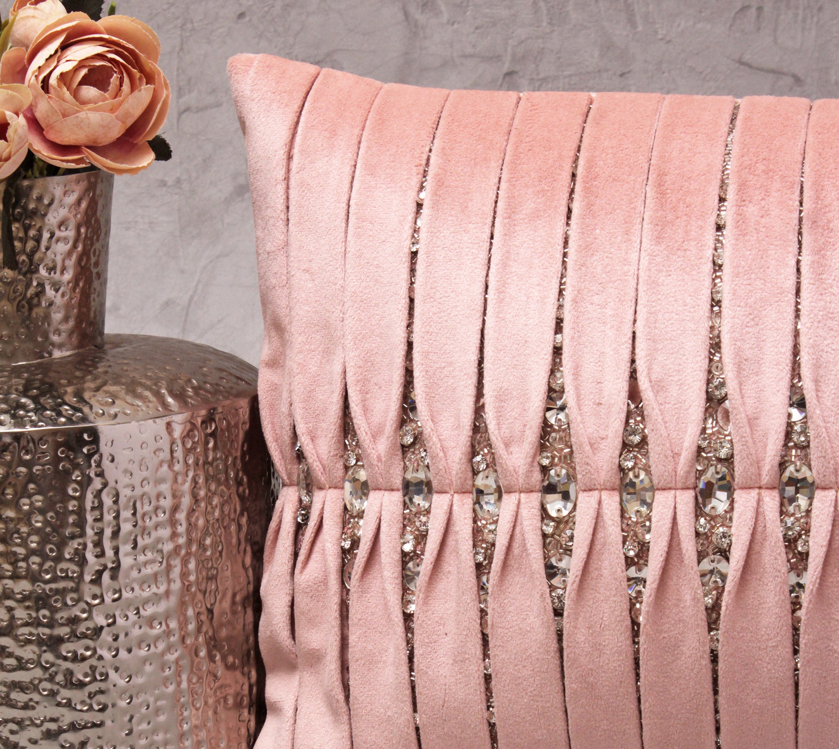 plated cushion cover
