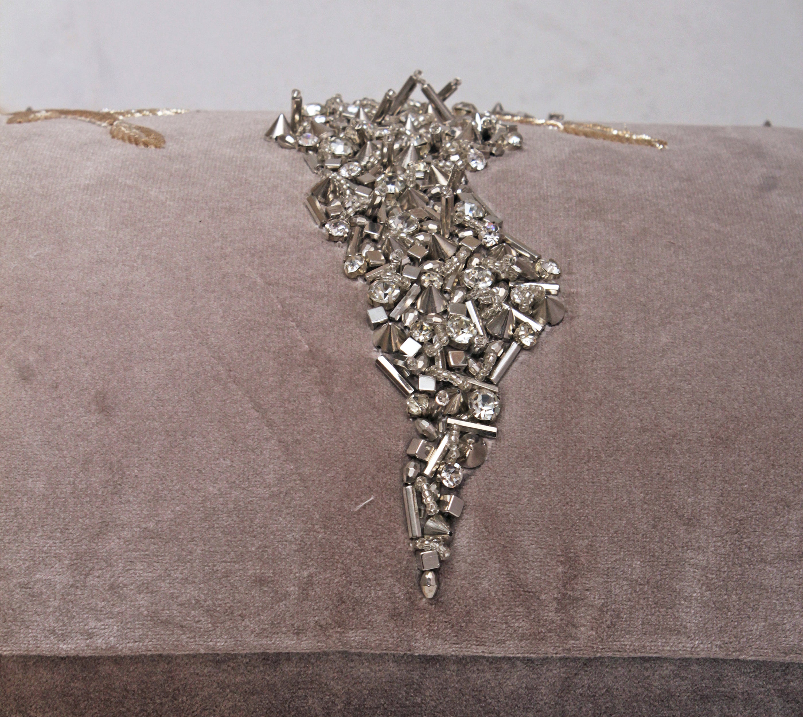 XENIA Grey Velvet Cushion Cover