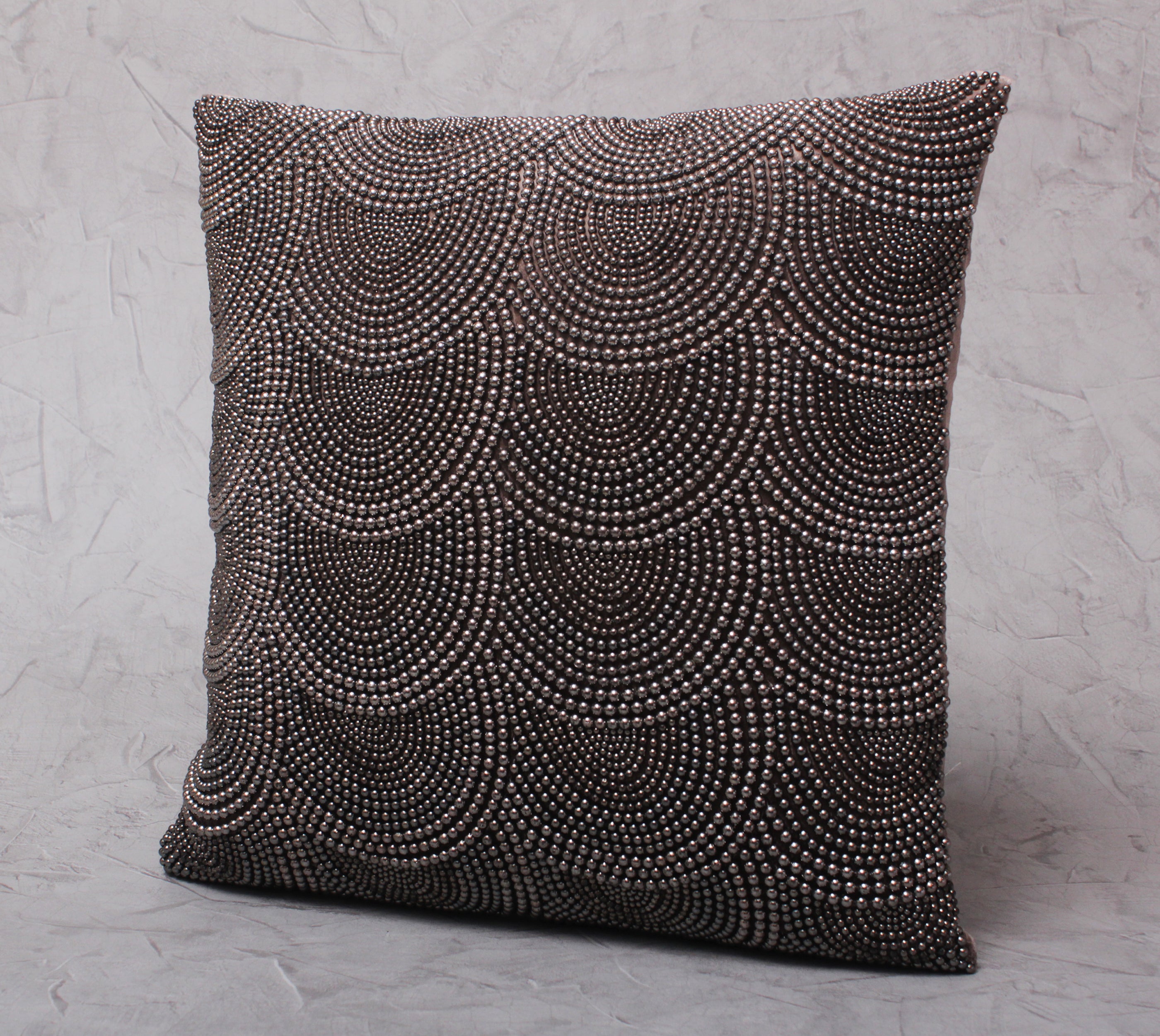 Dark Grey Pearl Cushion Cover