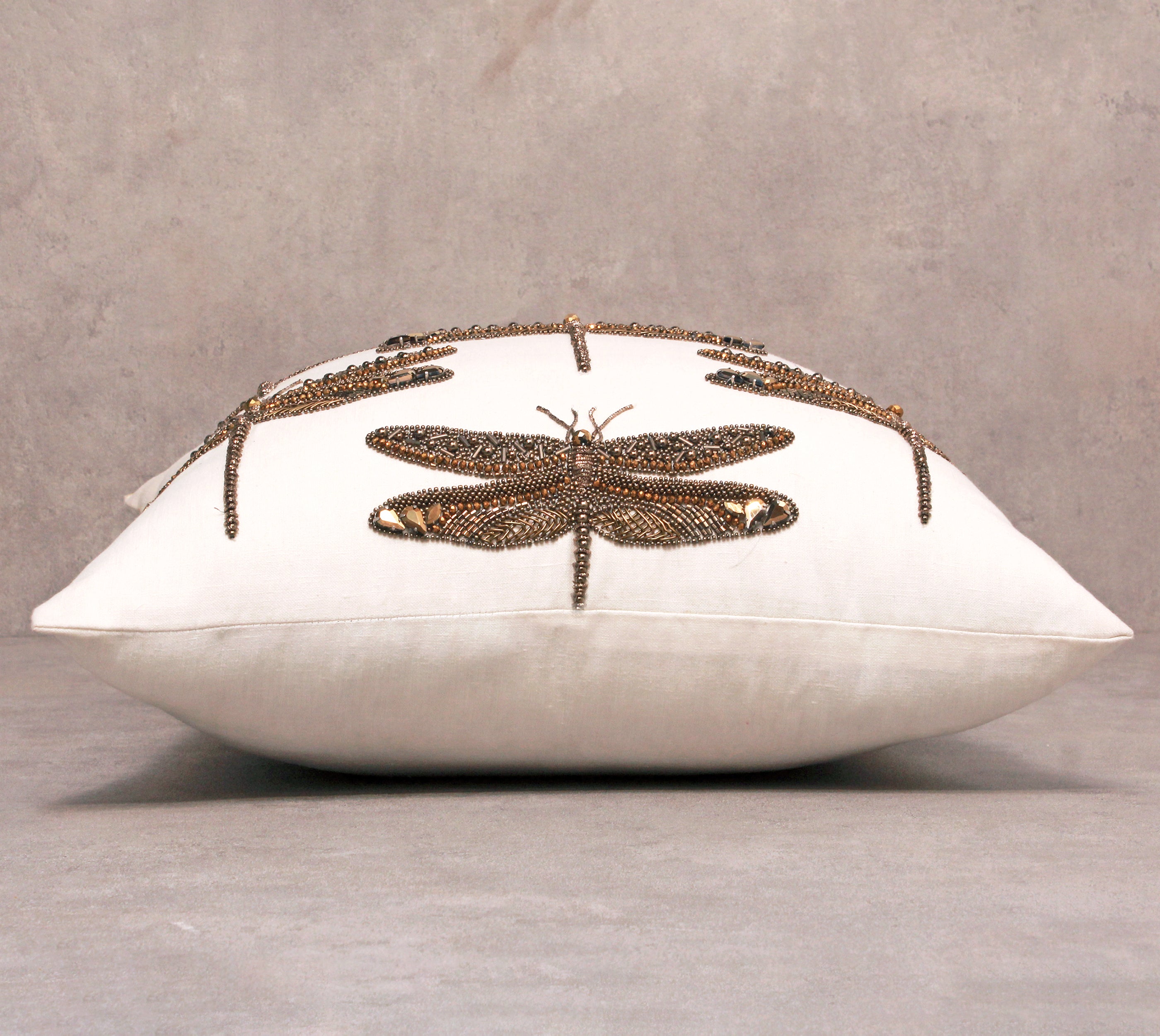 GRACE Off white Cotton Cushion Cover