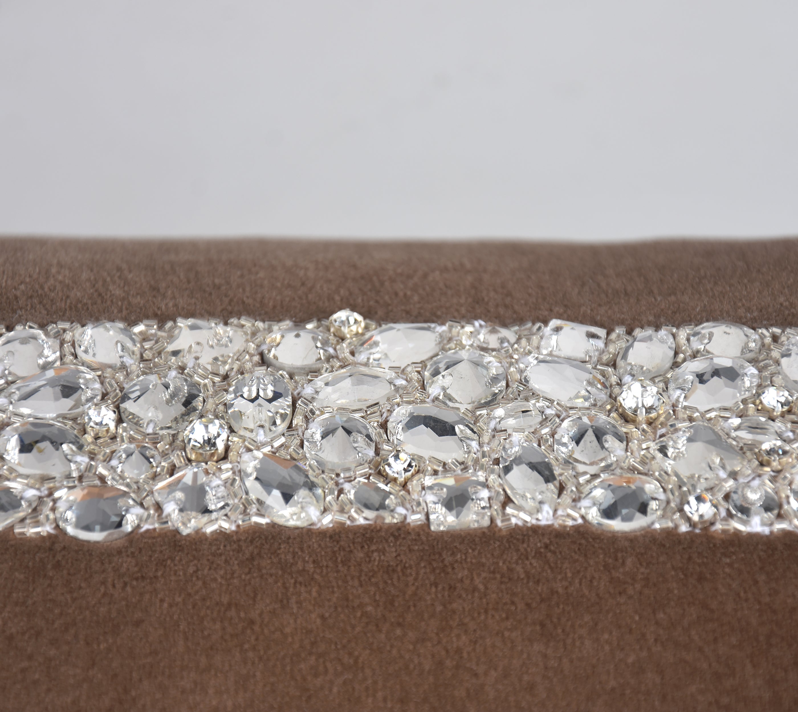 ALICE Taupe Velvet Cushion Cover