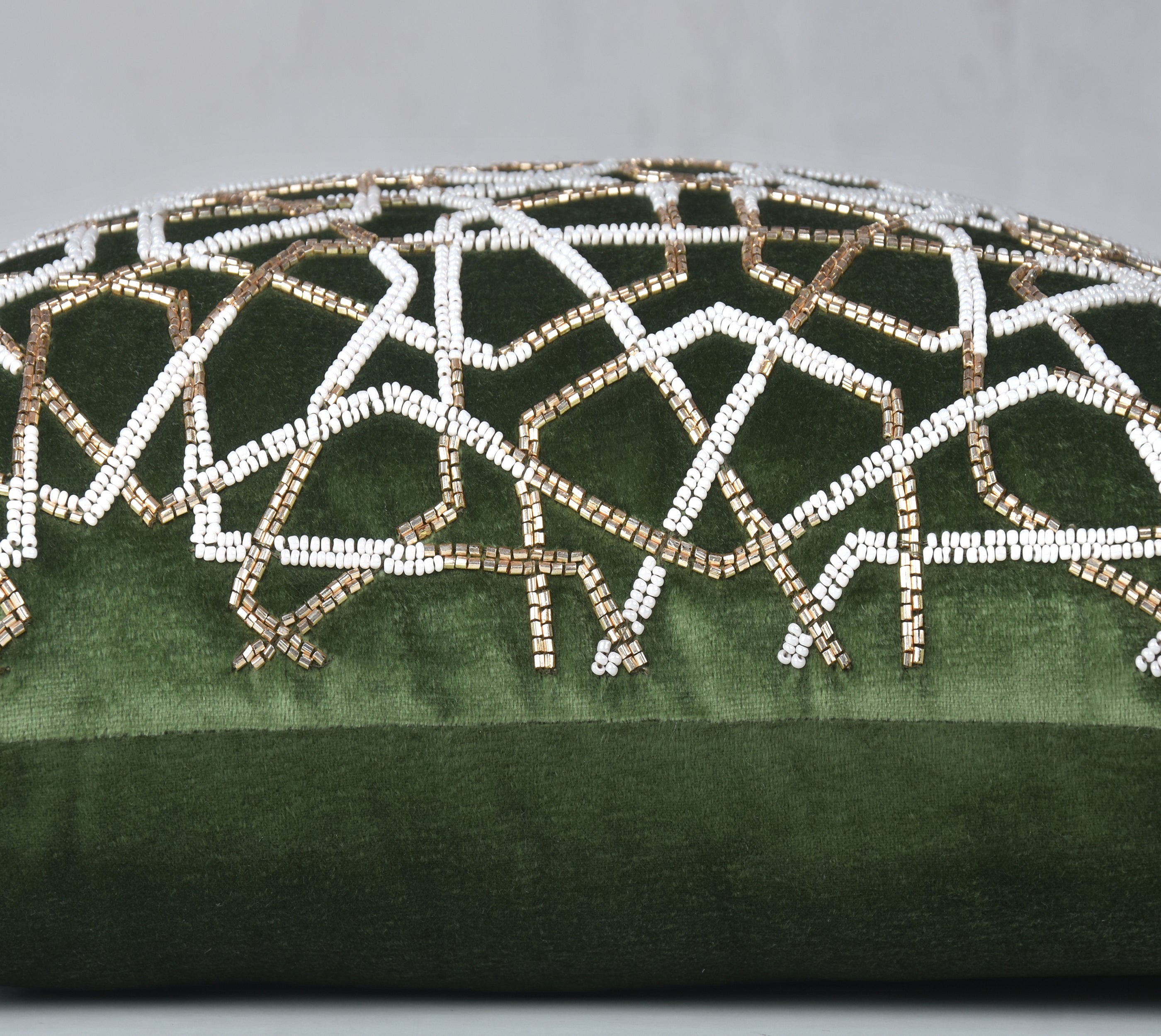 ZENITH Green Velvet Cushion Cover