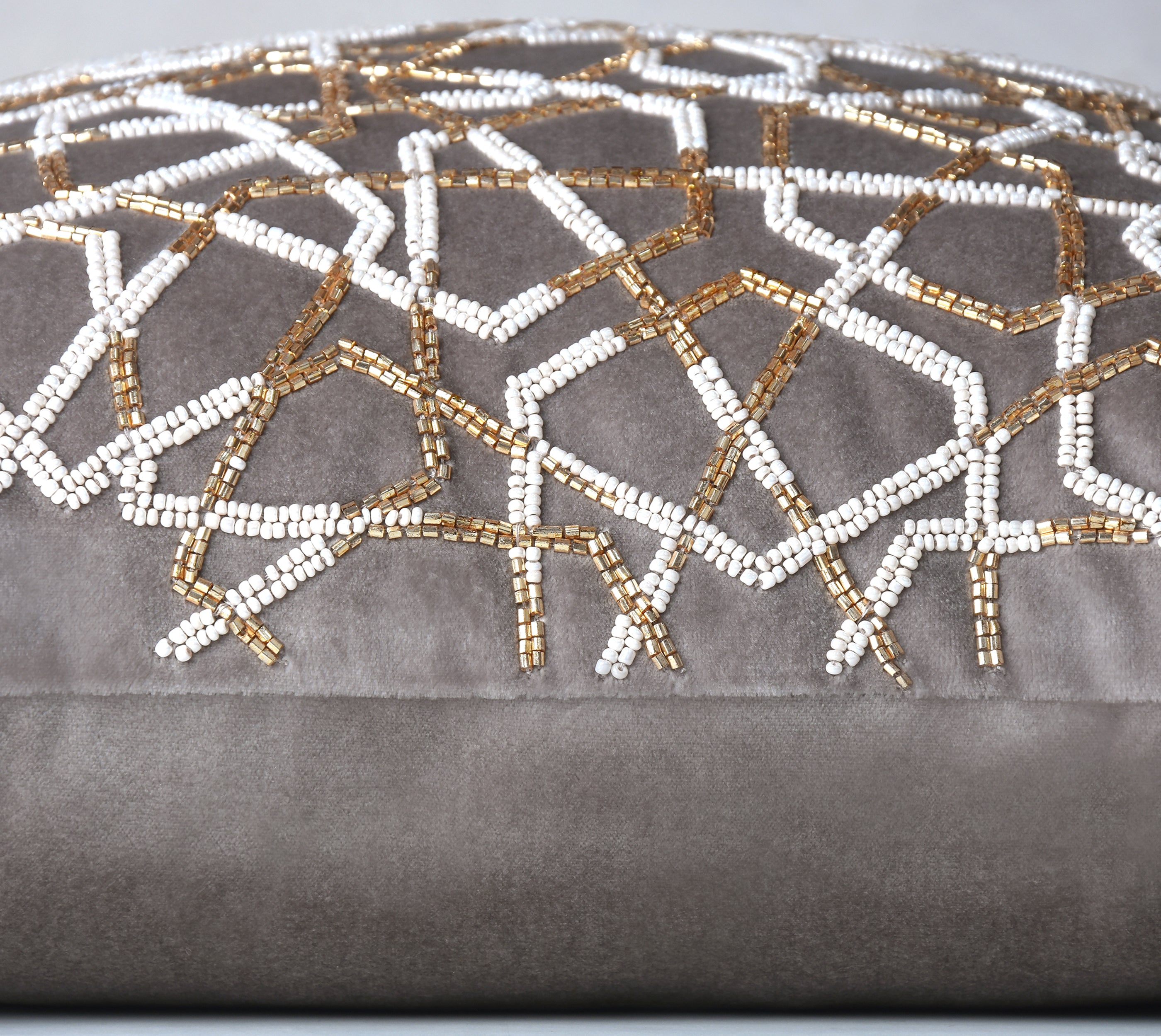 ZENITH Grey Velvet Cushion Cover