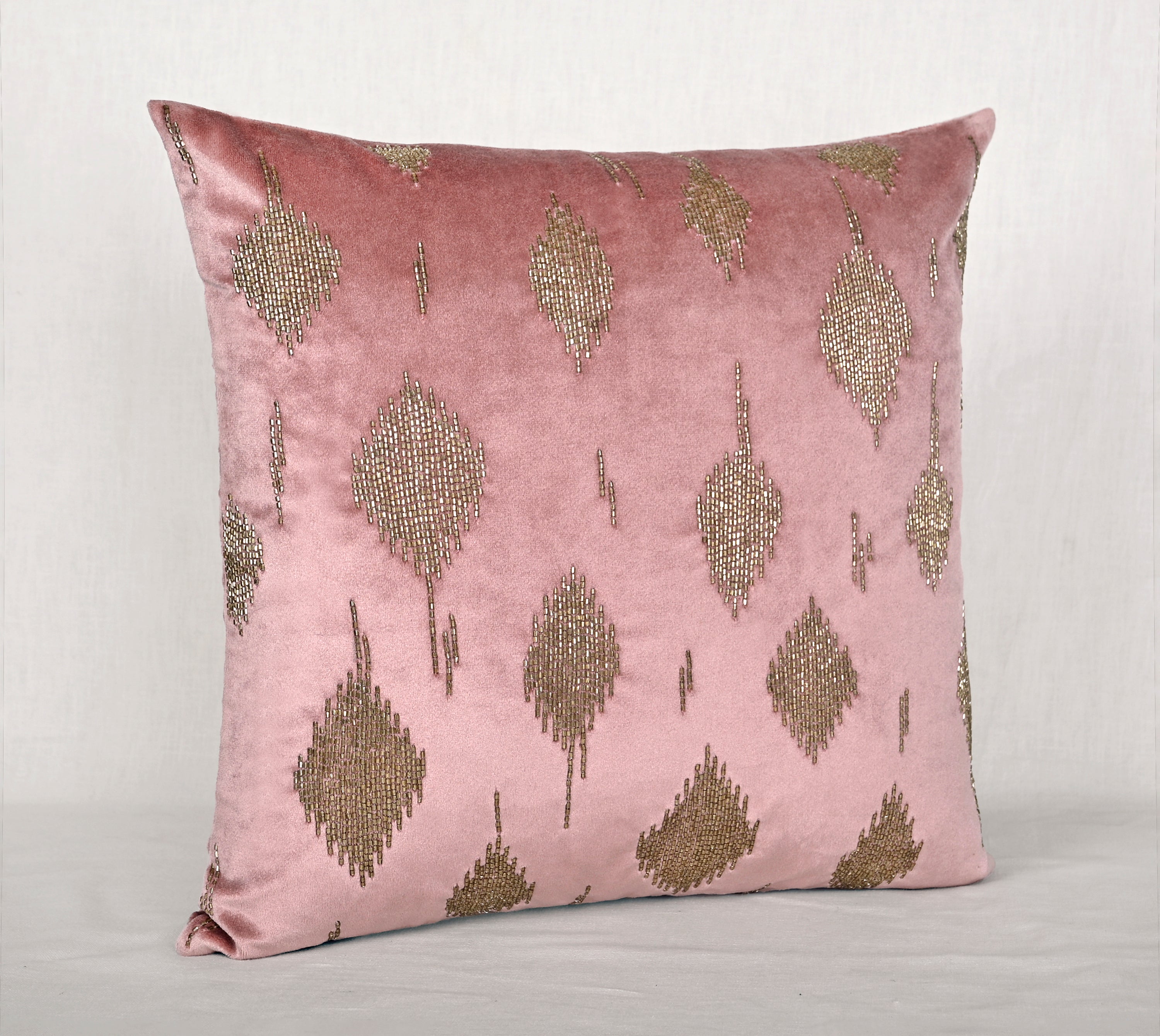 VEGA Pink Velvet Cushion Cover