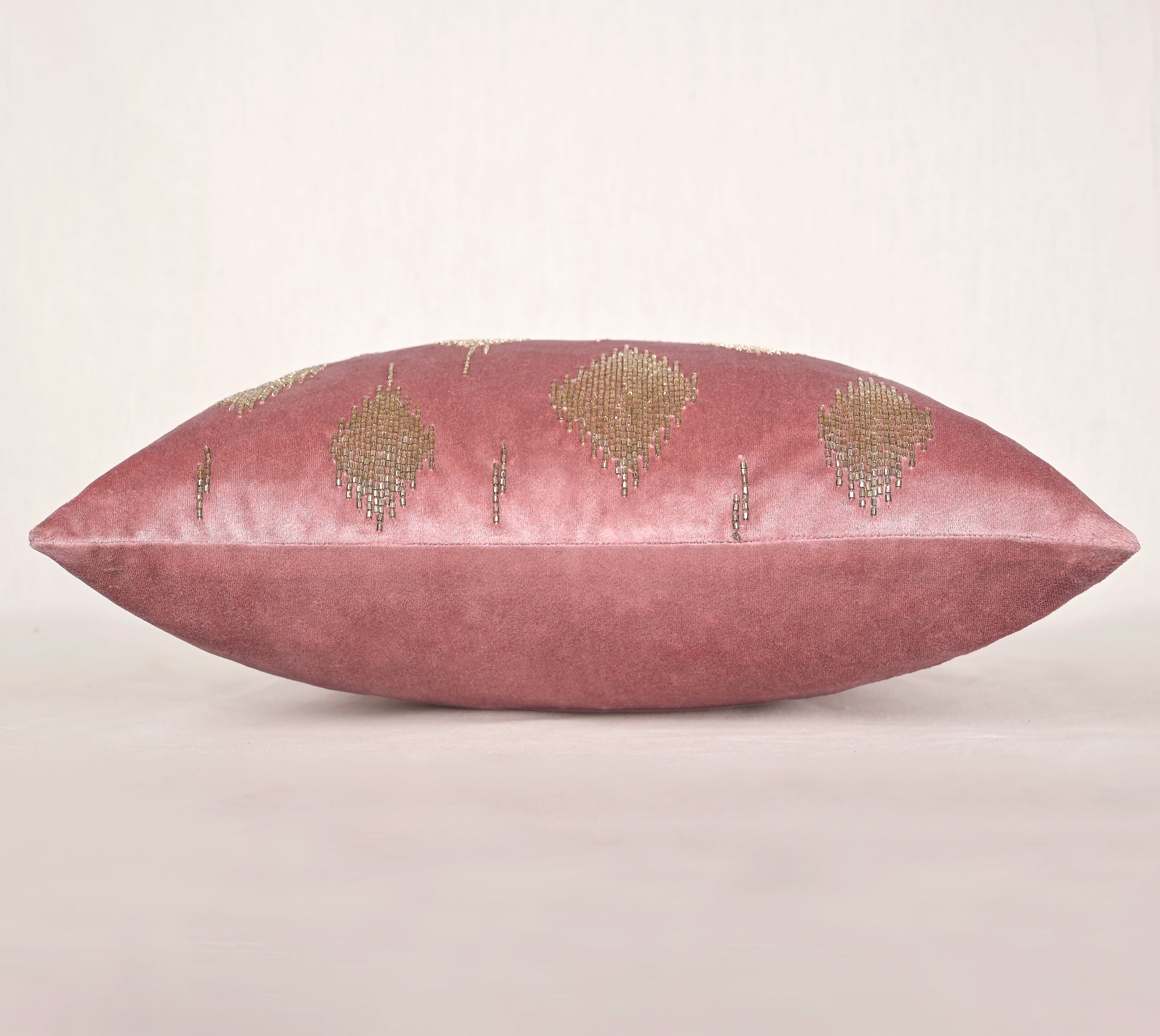 VEGA Pink Velvet Cushion Cover