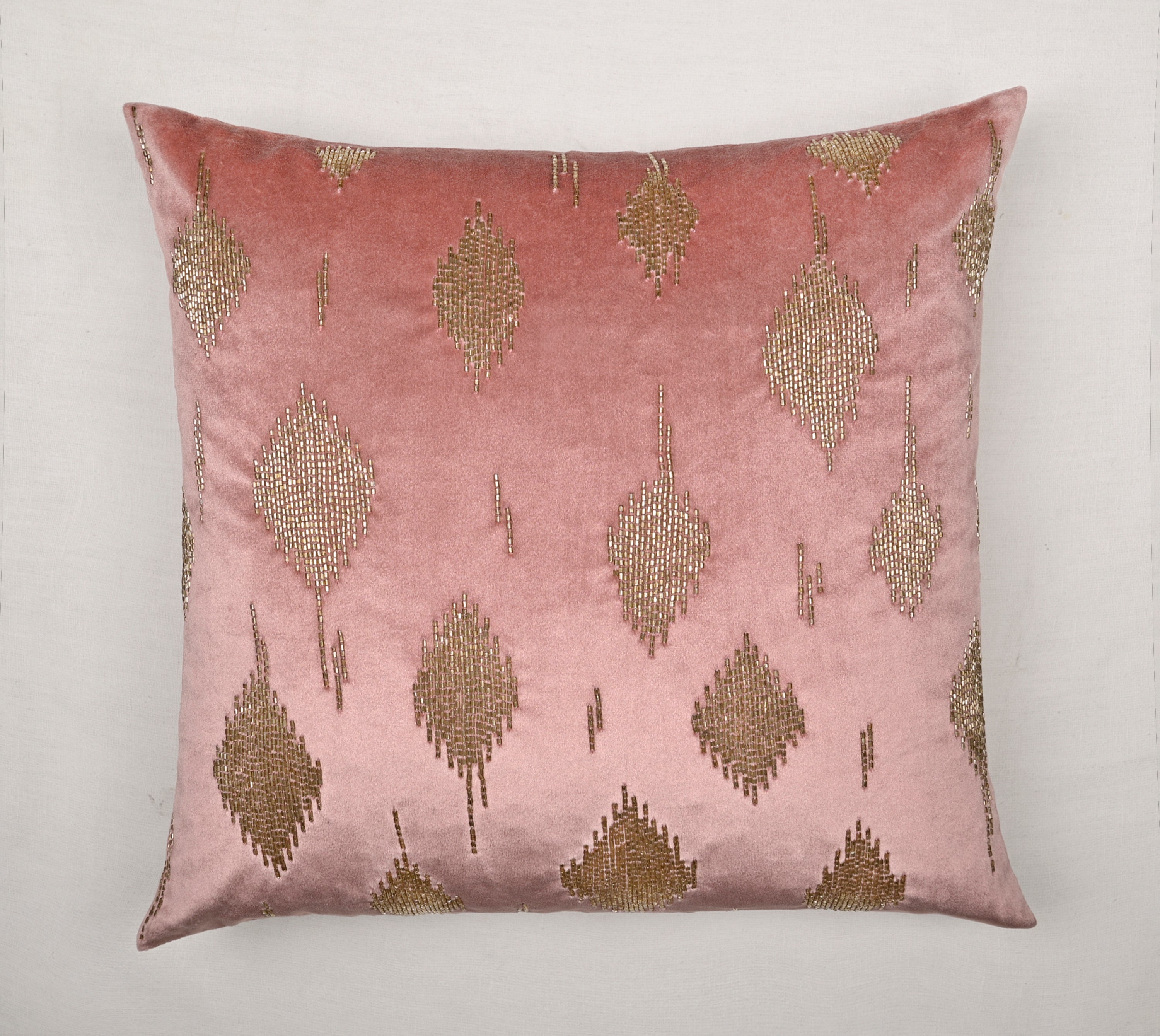 VEGA Pink Velvet Cushion Cover