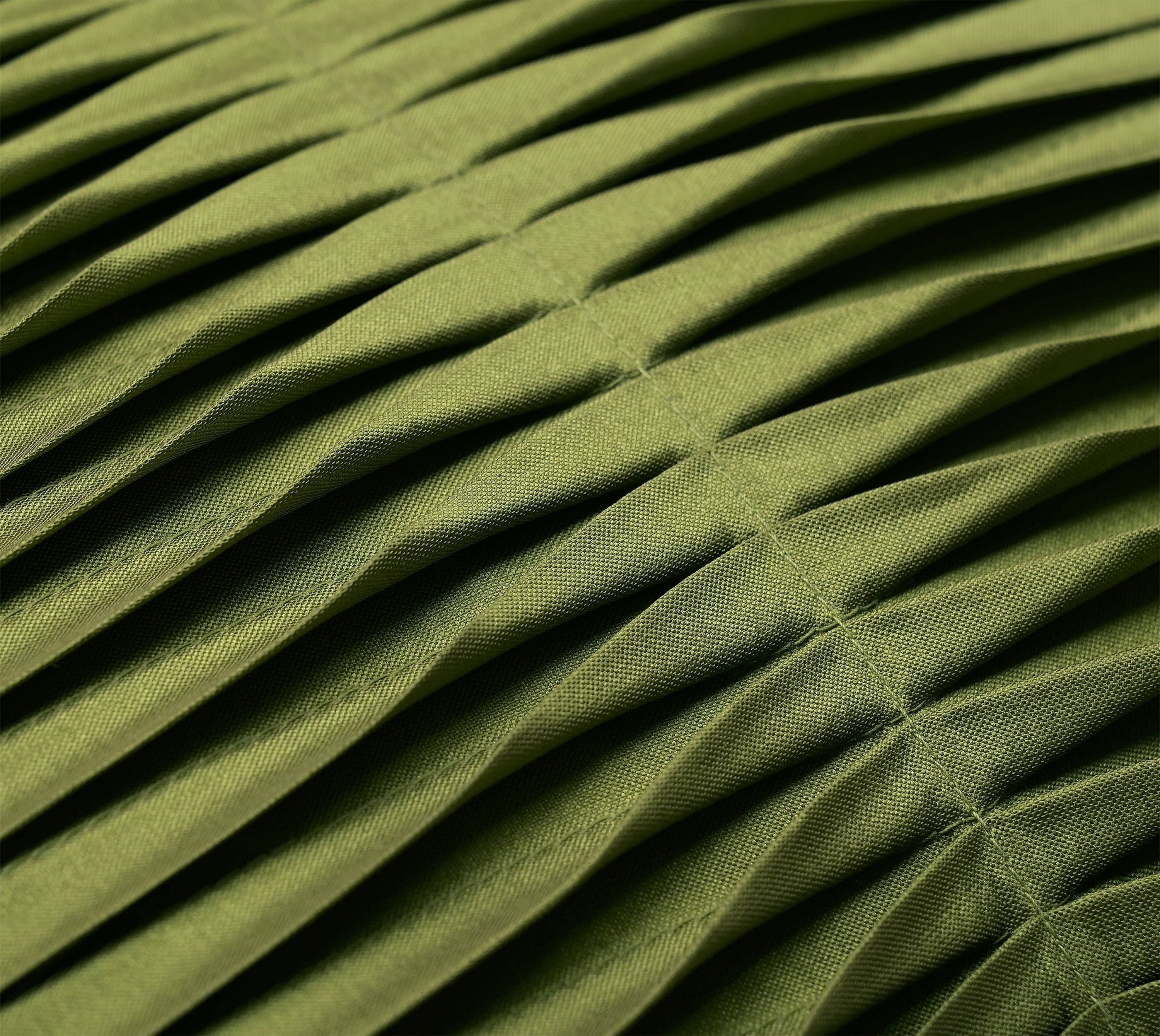FERN Green Pleated Cushion Cover