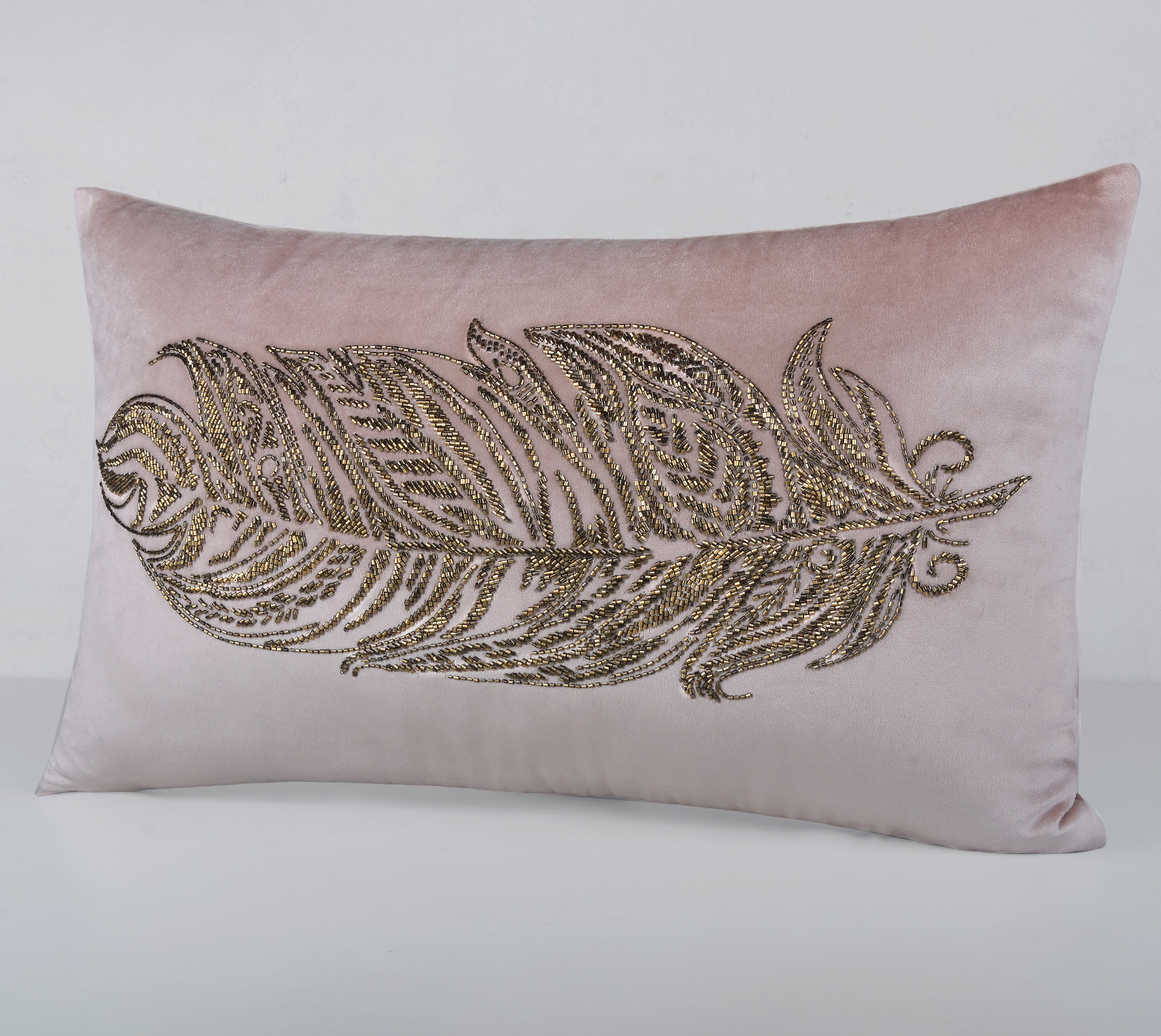 ORION Pink Velvet Cushion Cover