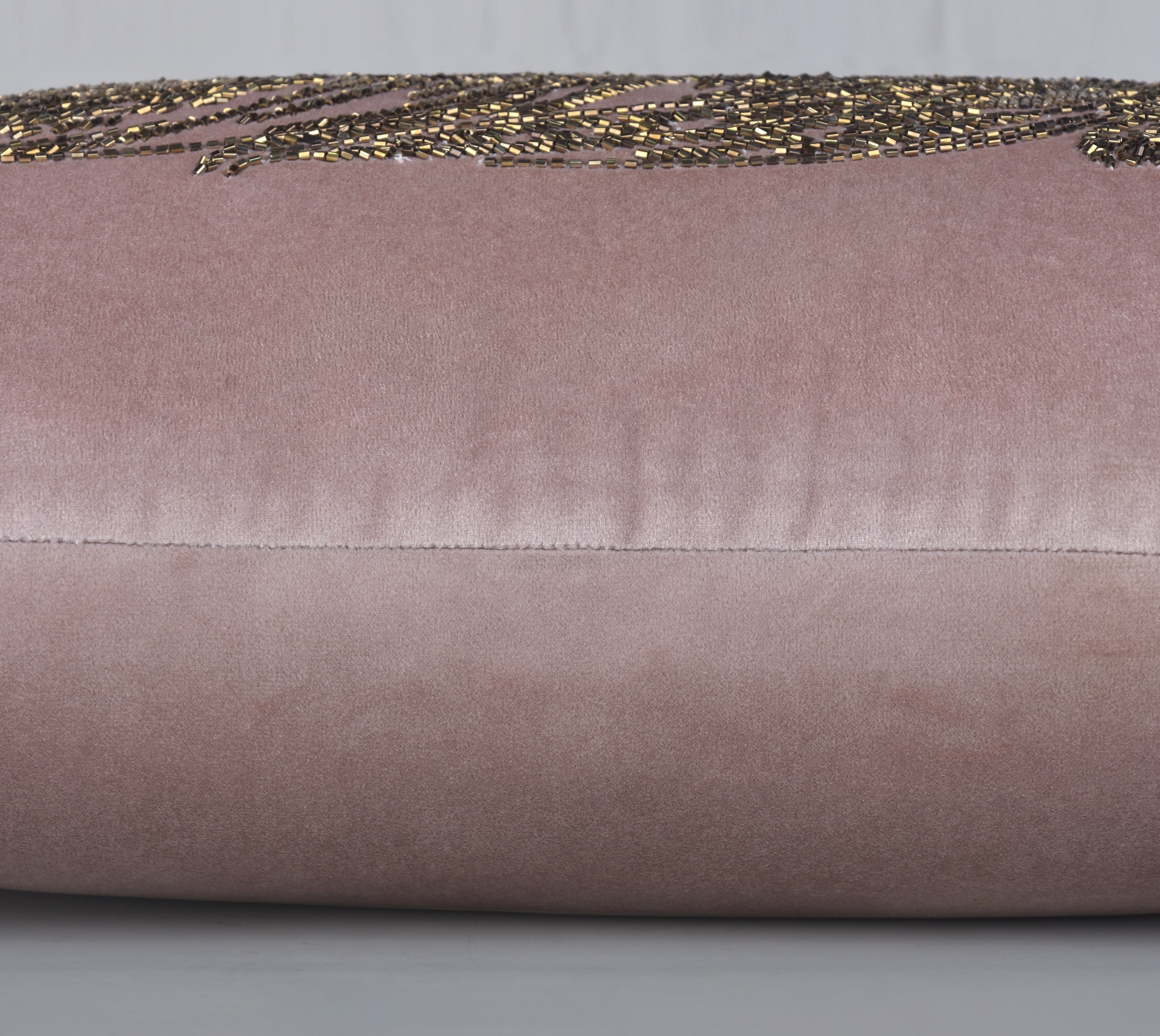 ORION Pink Velvet Cushion Cover