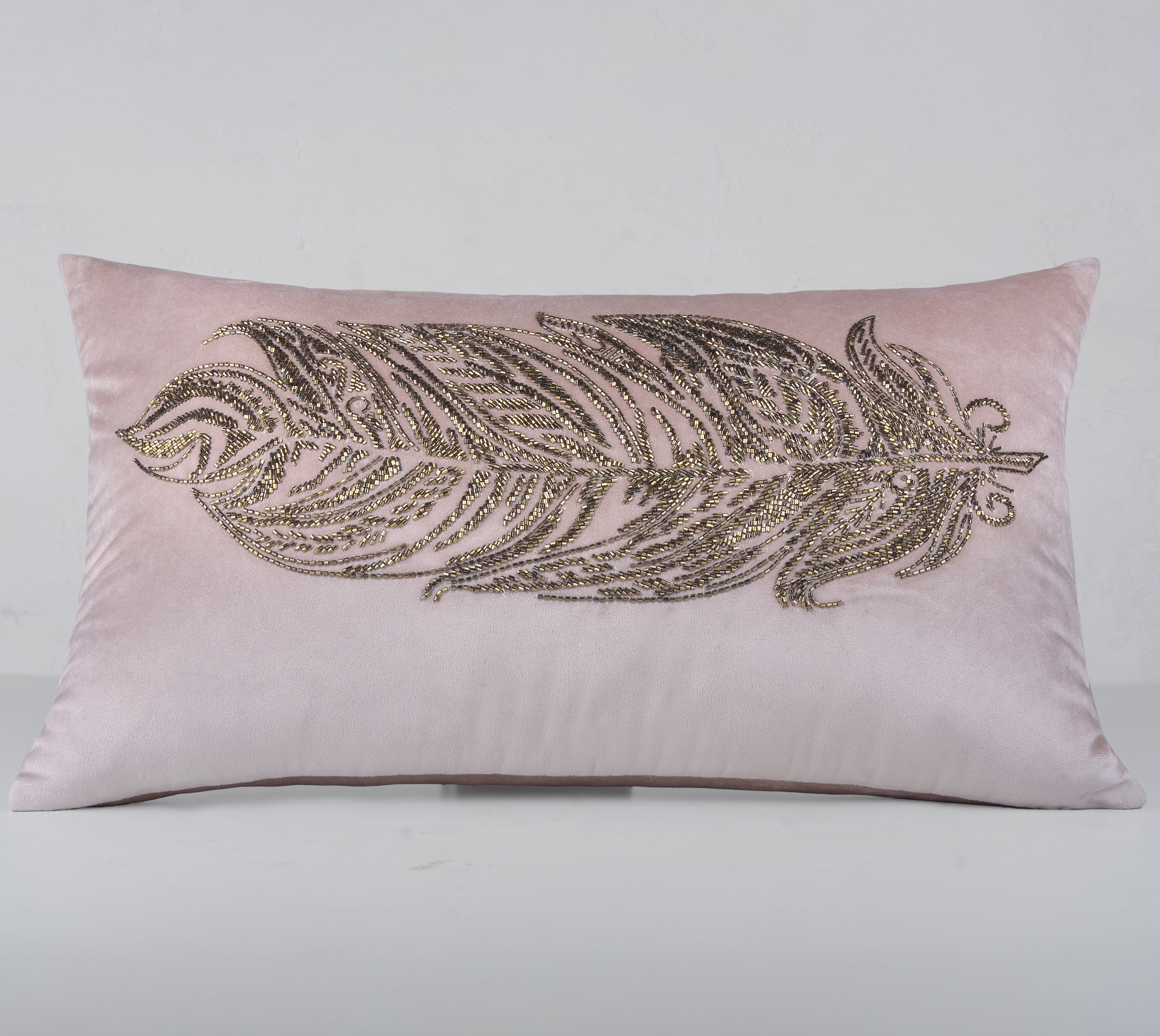 ORION Pink Velvet Cushion Cover