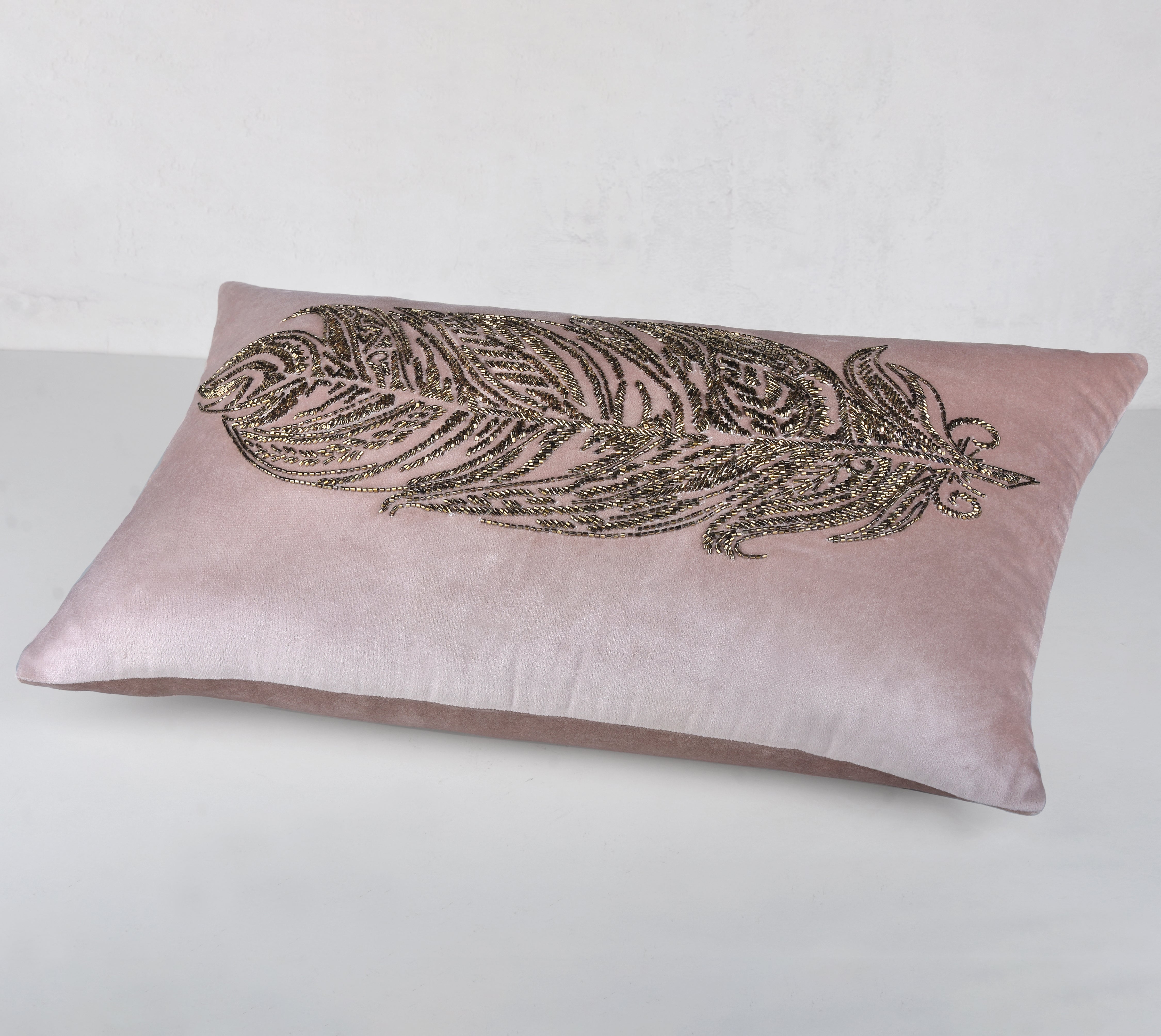 ORION Pink Velvet Cushion Cover