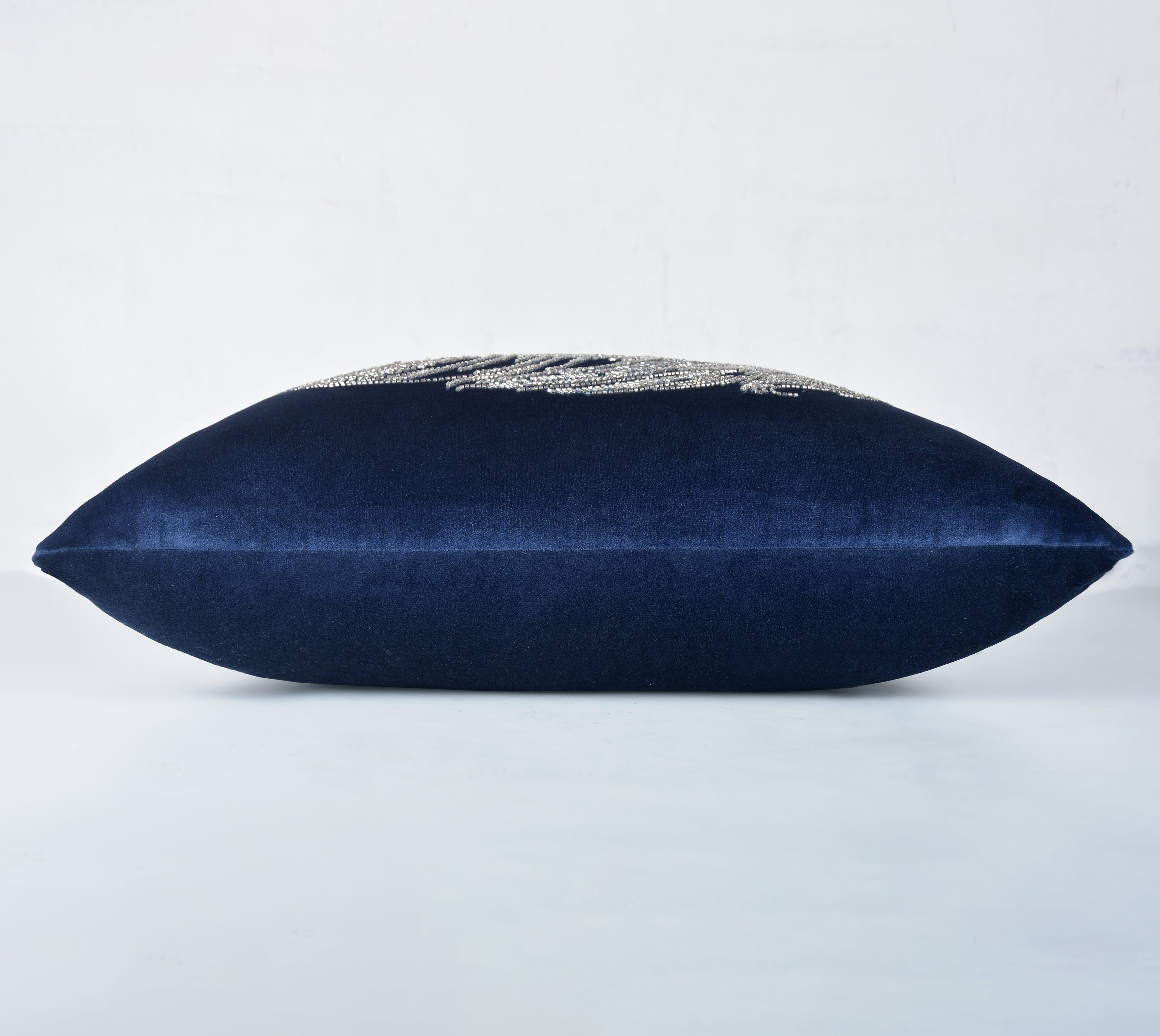 ORION Navy Blue Velvet Cushion Cover