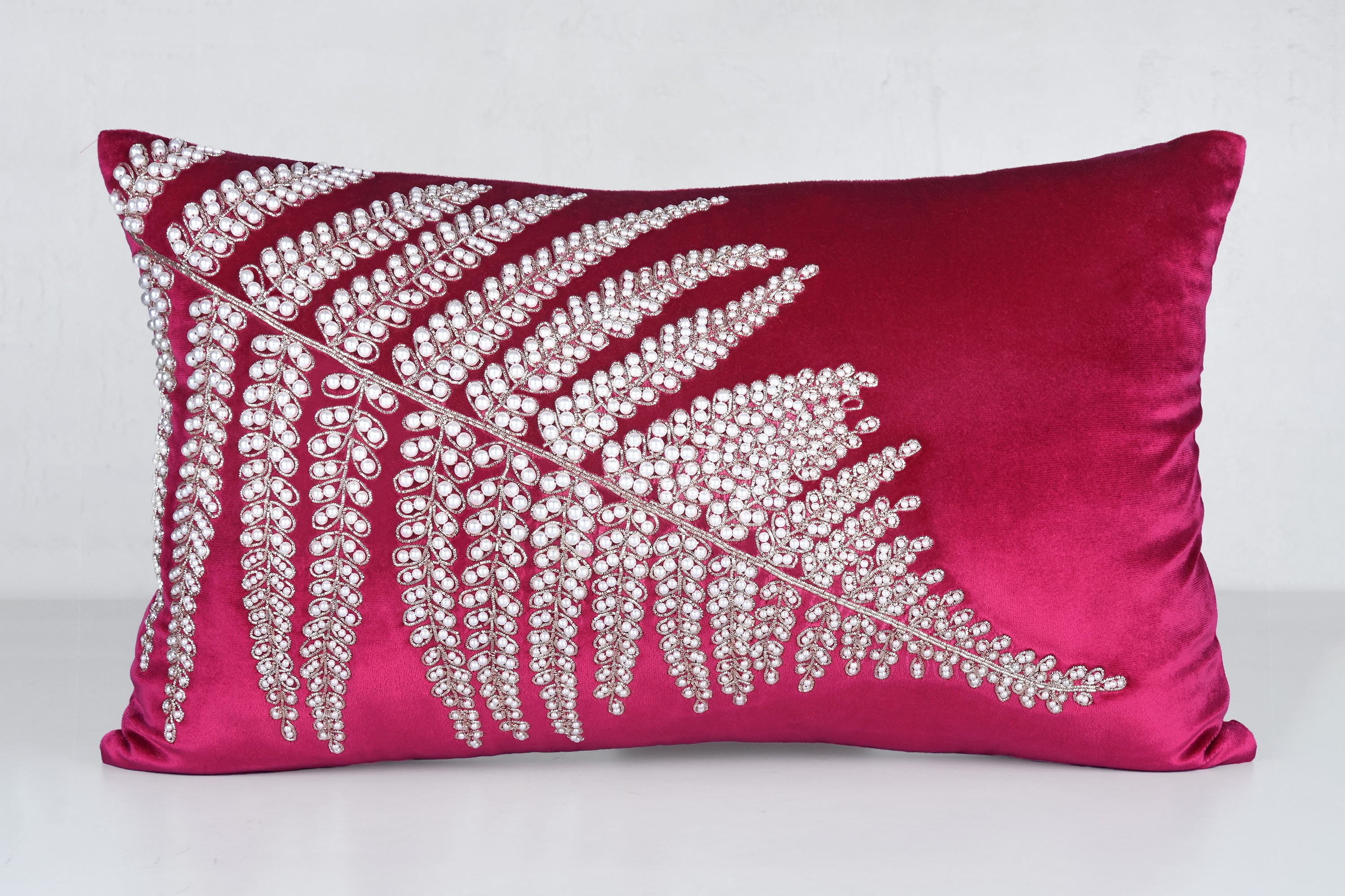 CORDELIA Magenta Velvet Cushion Cover