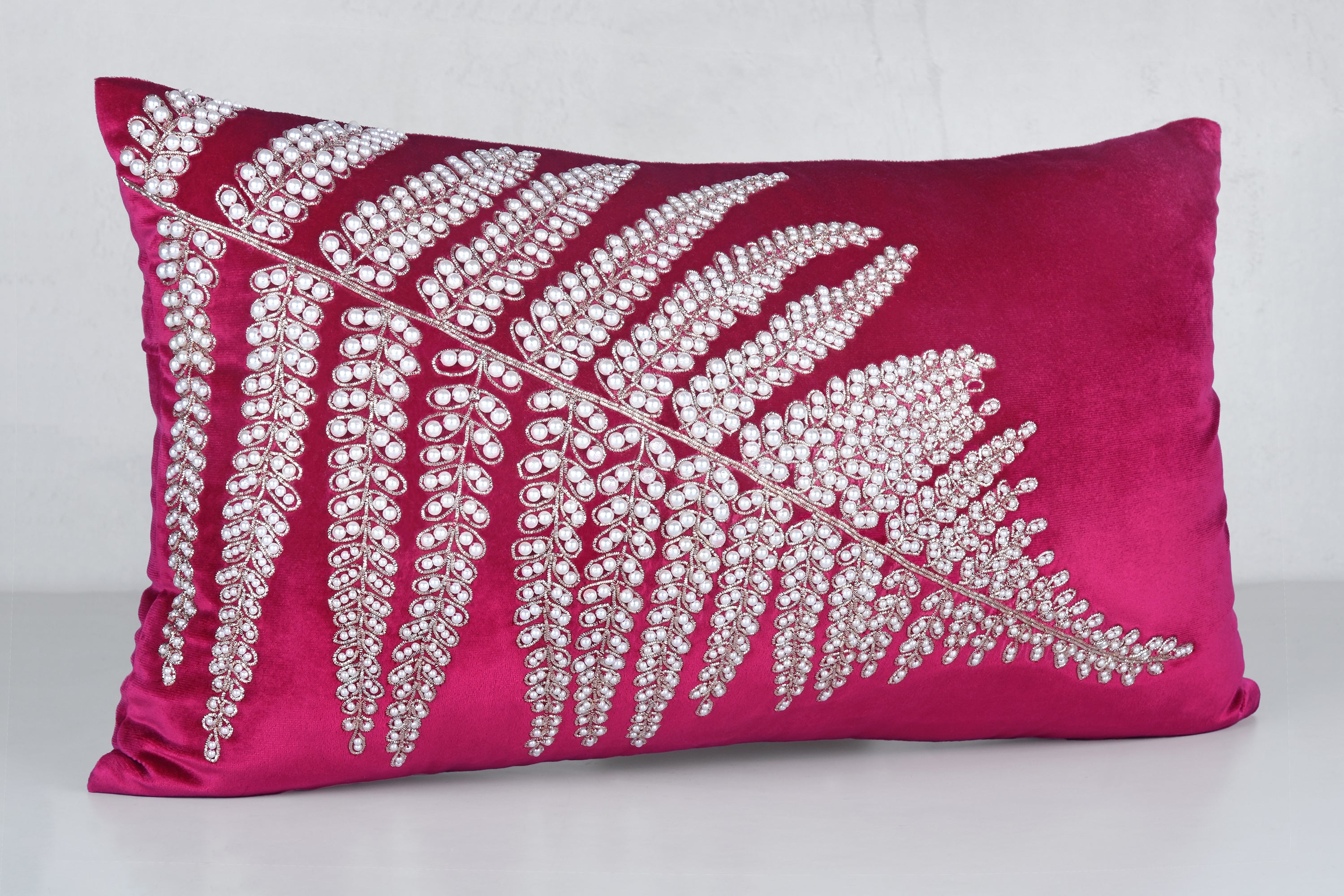 CORDELIA Magenta Velvet Cushion Cover