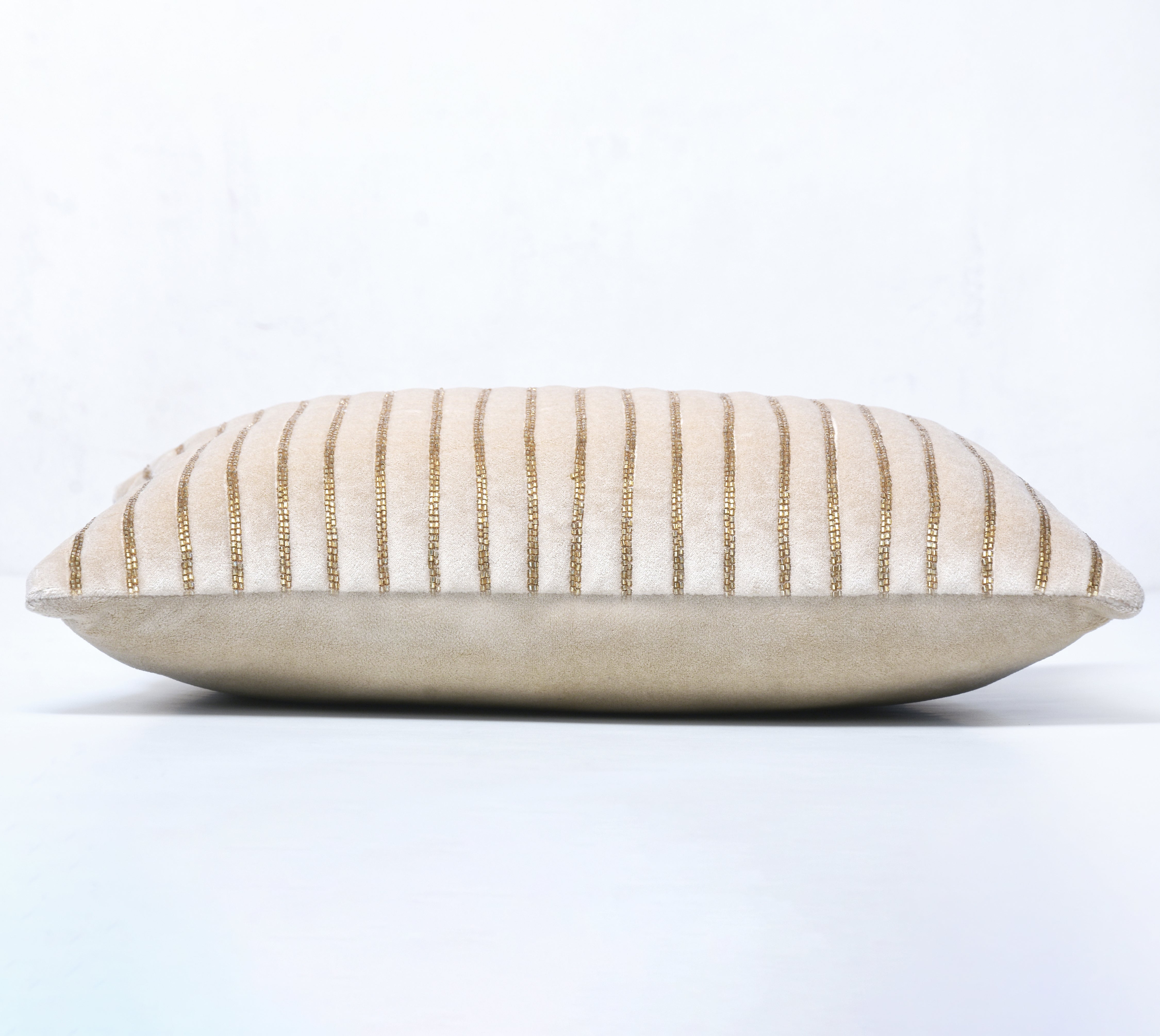SAMARA Ecru Velevt Cushion Cover