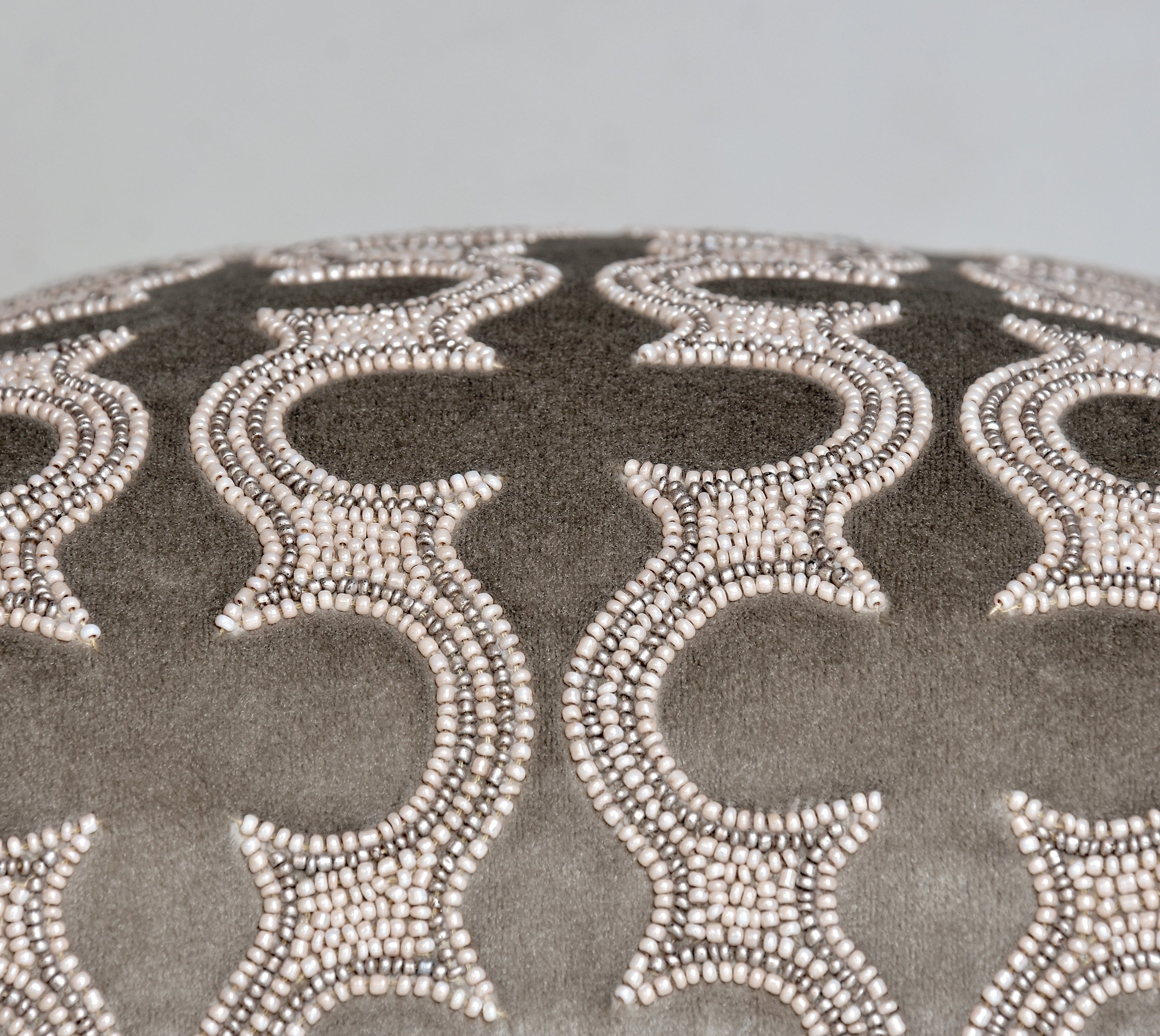 IRIS Grey Velvet Cushion Cover