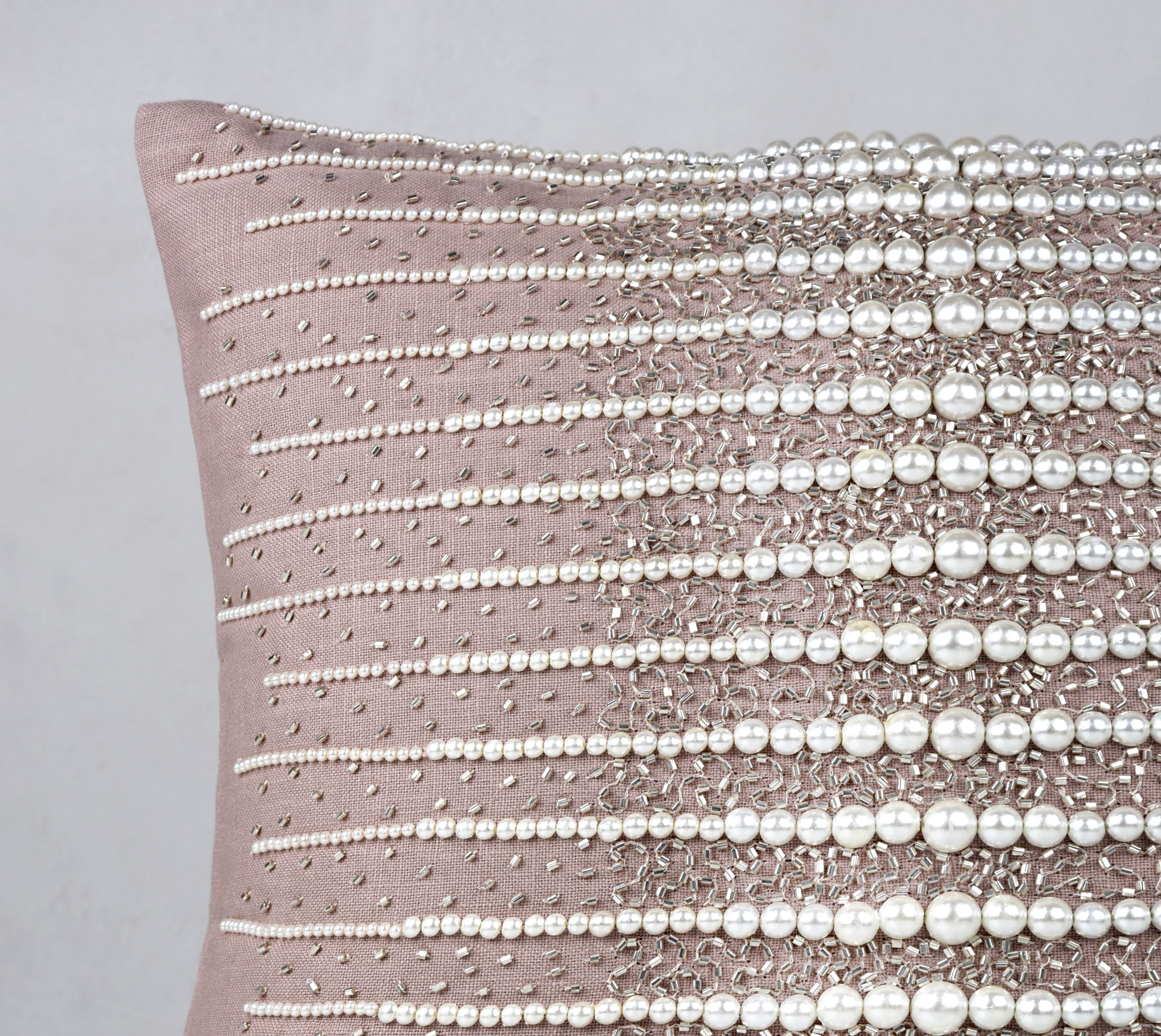 CONFETTI Dusty Pink Linen Cushion Cover