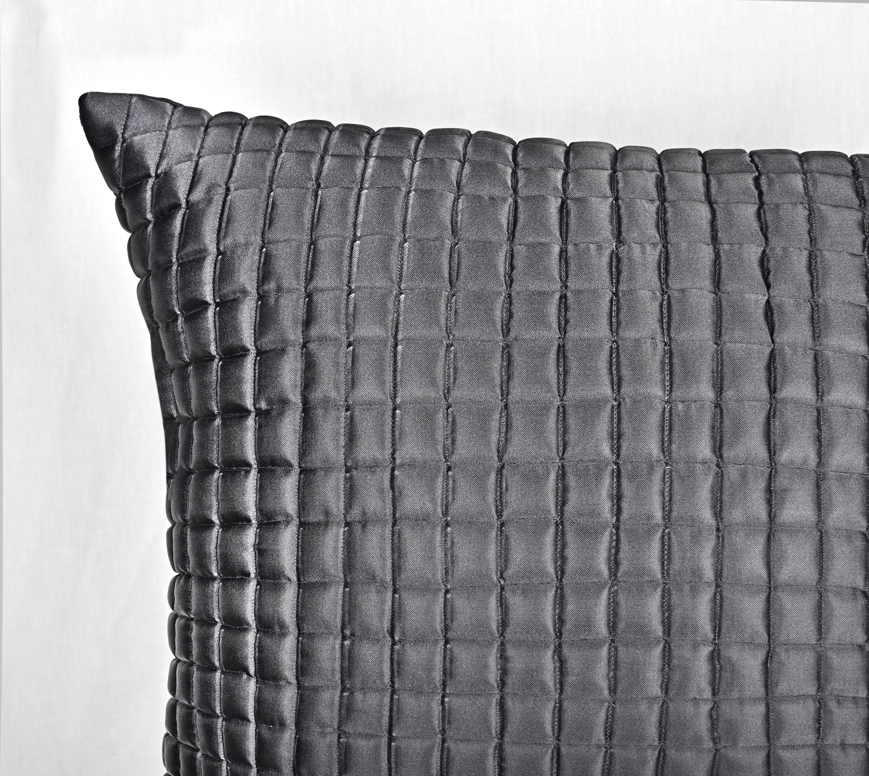 QUINCY Dark Grey Euro Sham