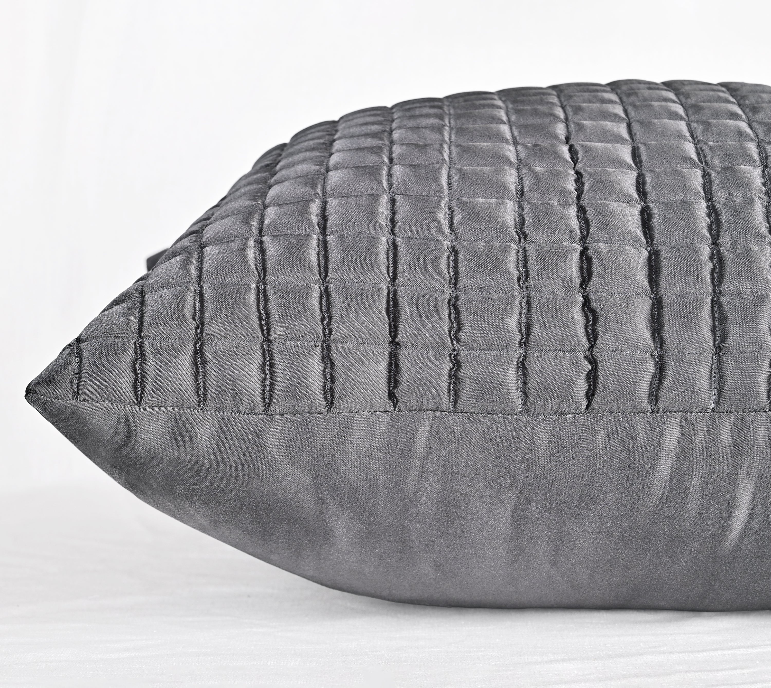 QUINCY Dark Grey Euro Sham
