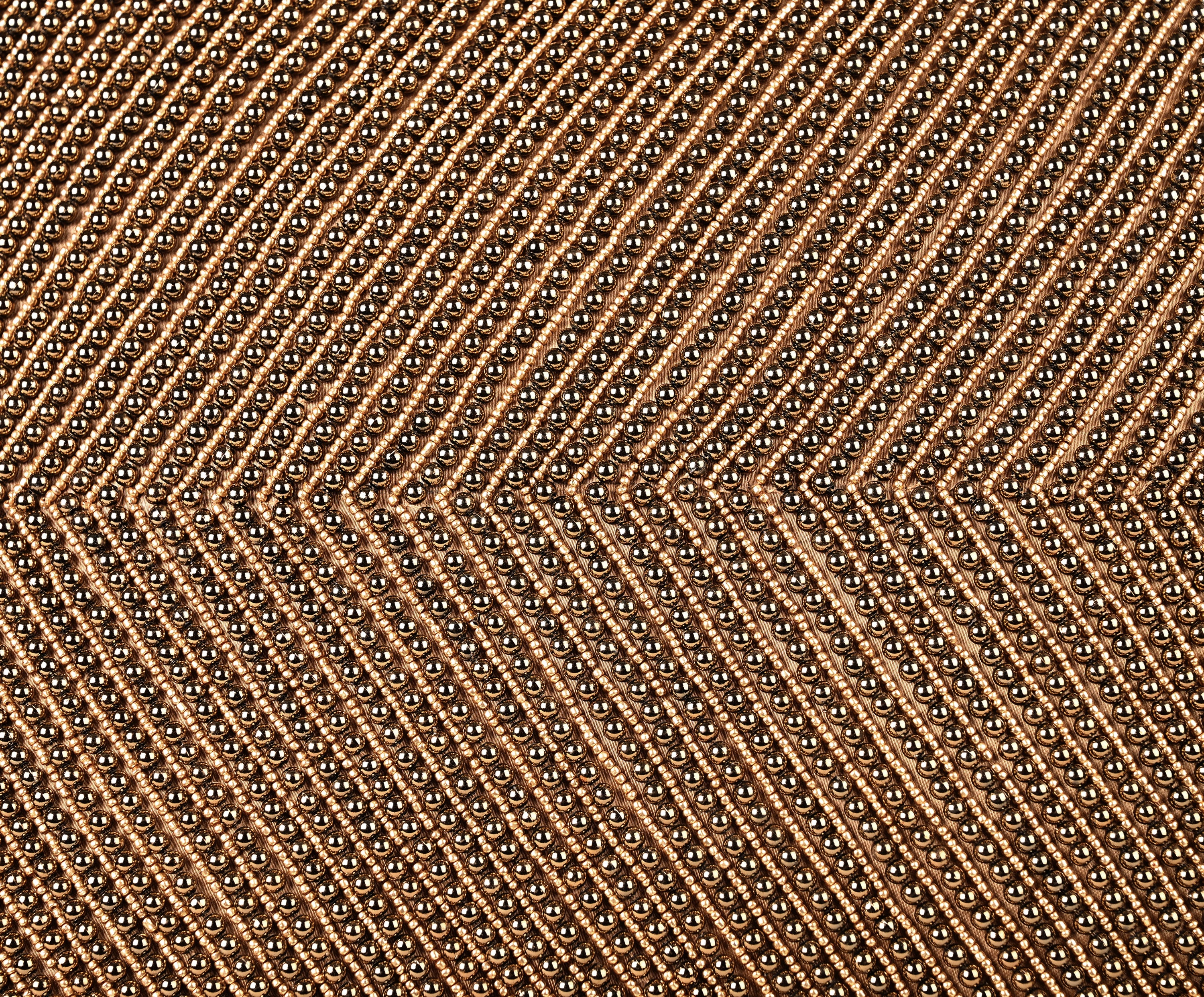 CAPIZ Gold Beaded Cushion Cover