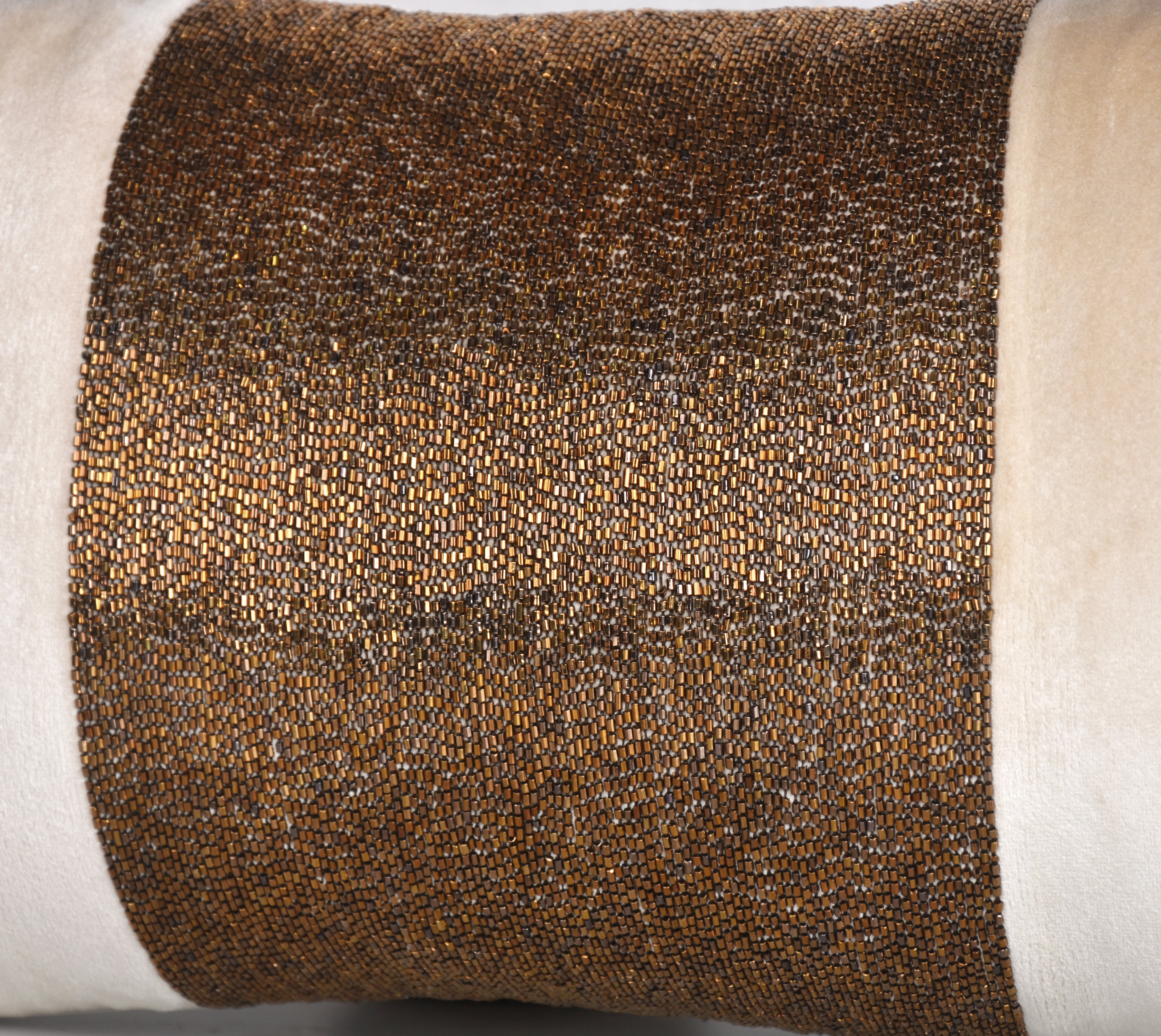 MIDAS Ecru Velvet Cushion cover