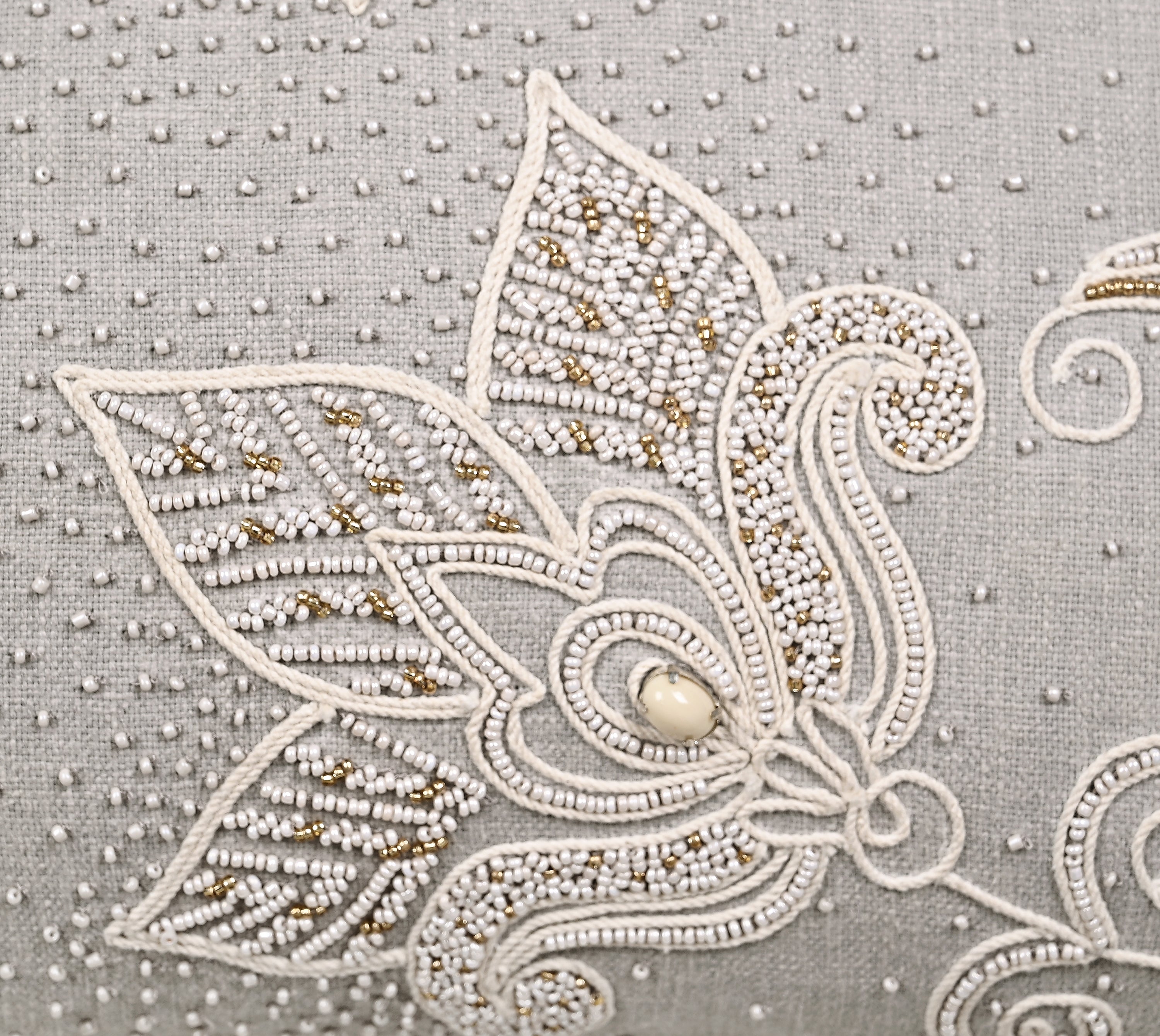 REGENT Grey Cotton Cushion Cover