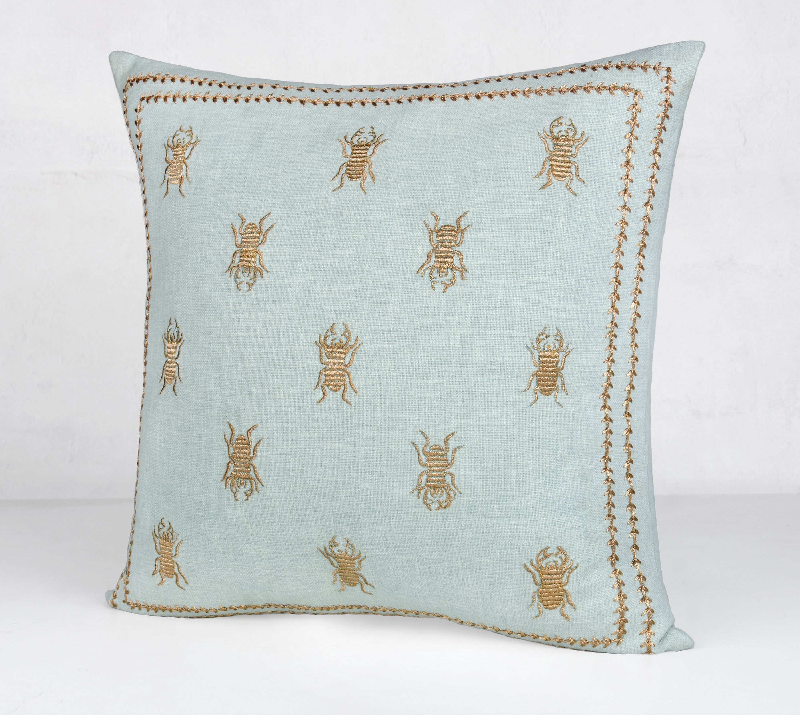 ROSA Mint Cotton Cushion Cover