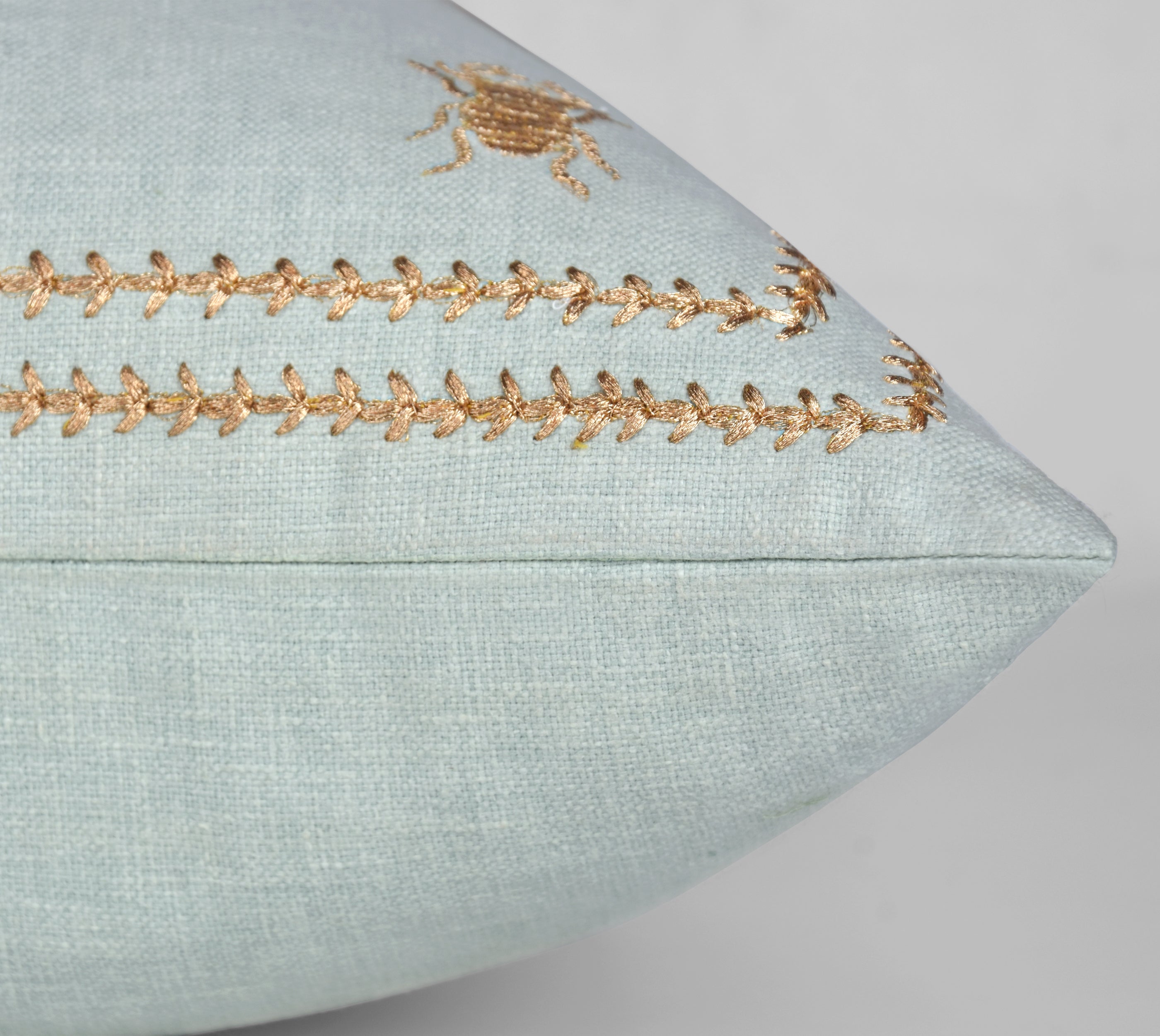 ROSA Mint Cotton Cushion Cover
