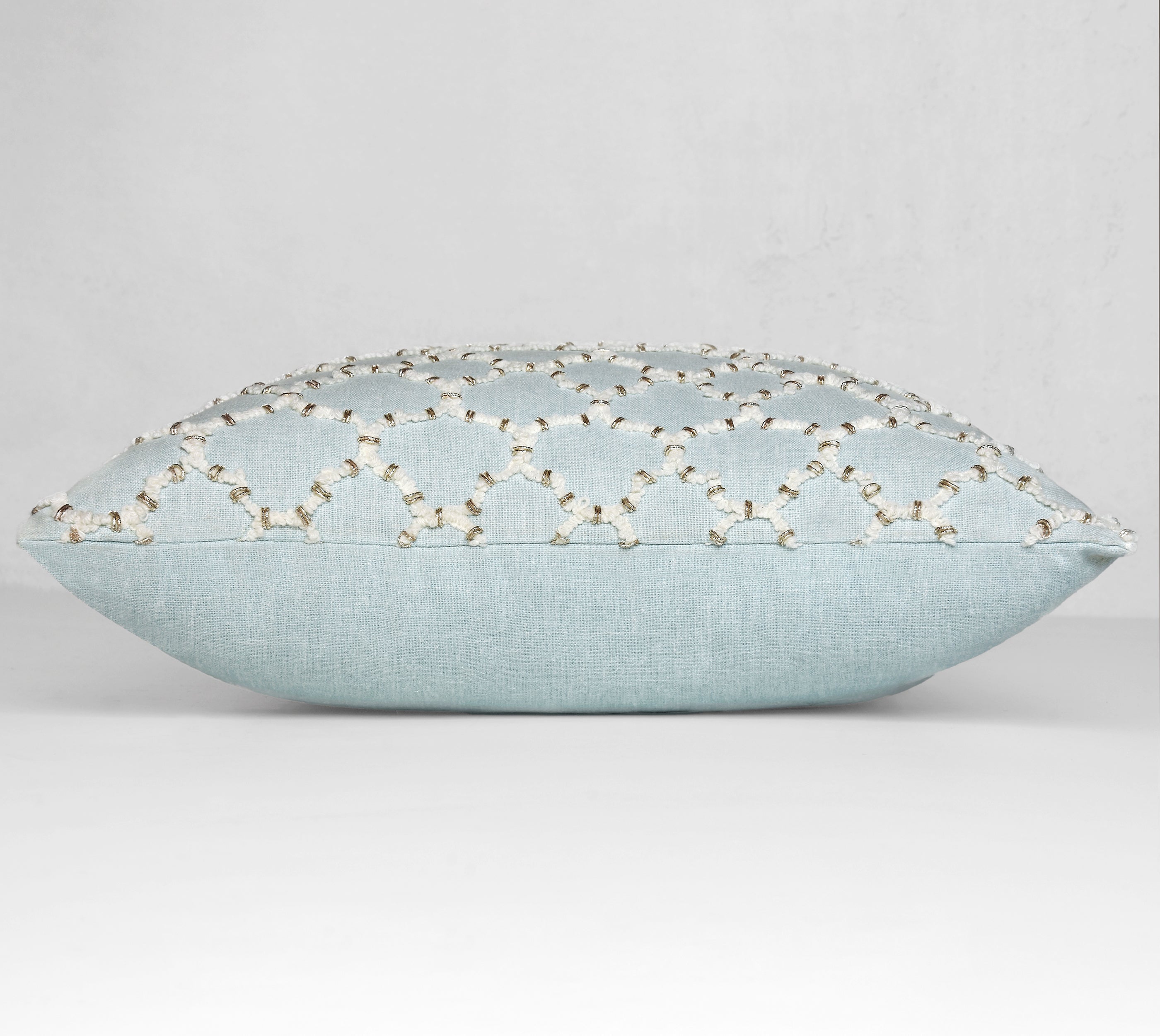 ISABELLA Mint Cotton Cushion cover