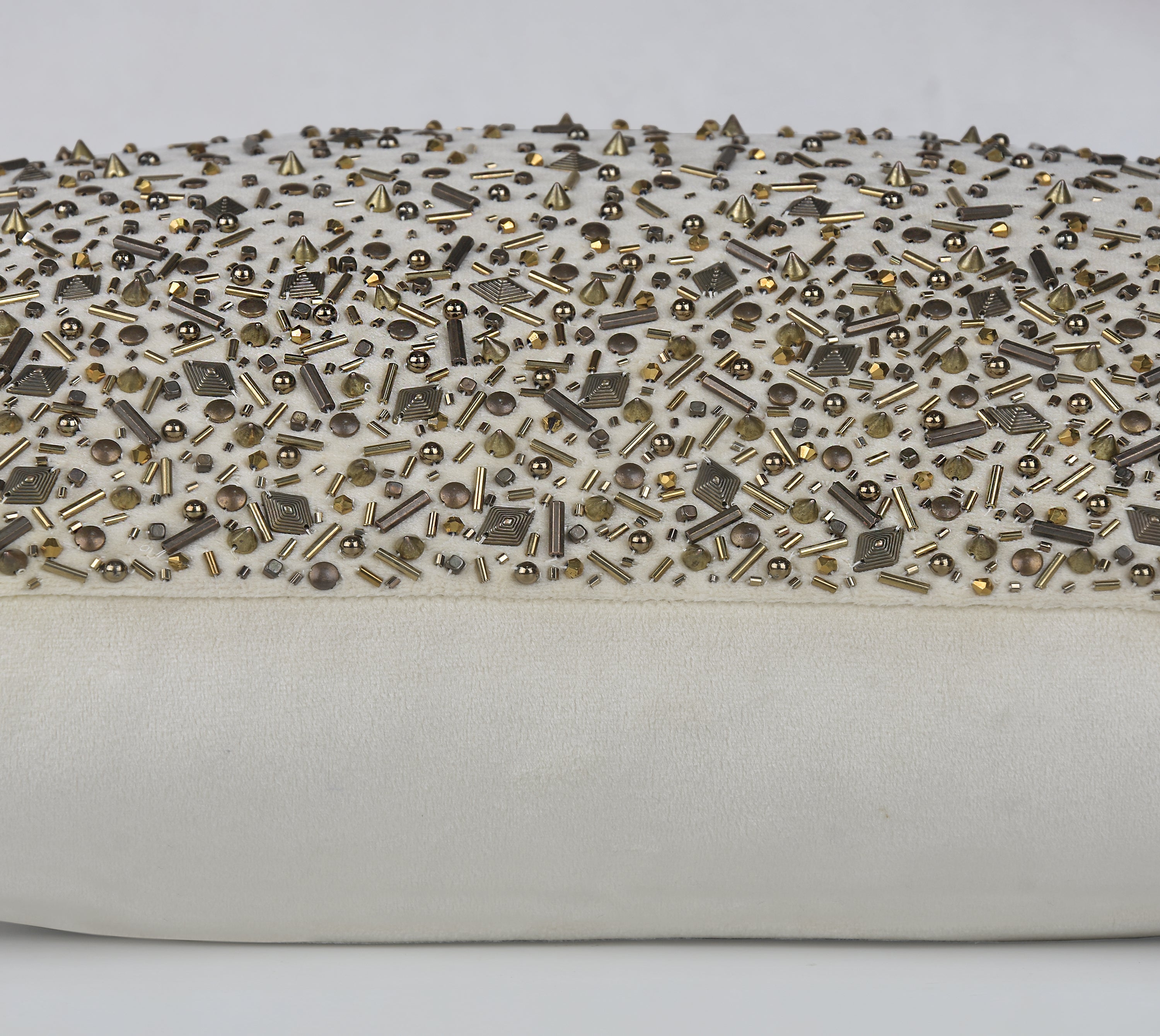 SPOKE Champagne Velvet Cushion Cover