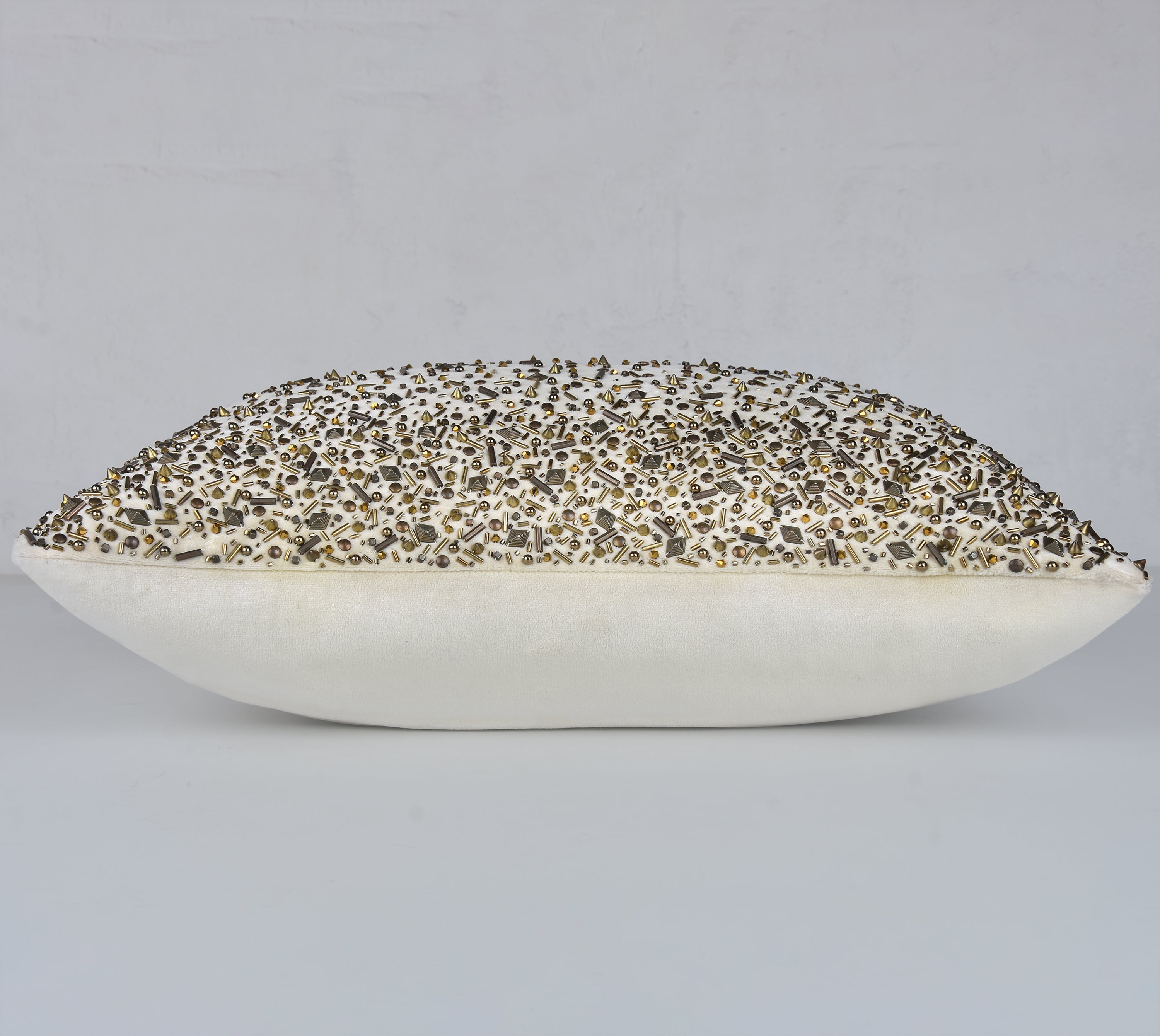 SPOKE Champagne Velvet Cushion Cover
