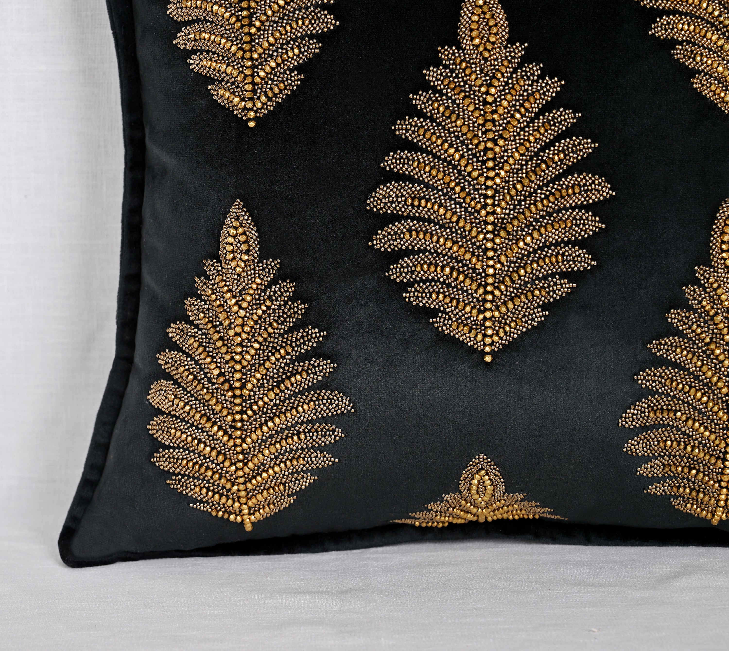 OASIS Black Velvet Cushion Cover