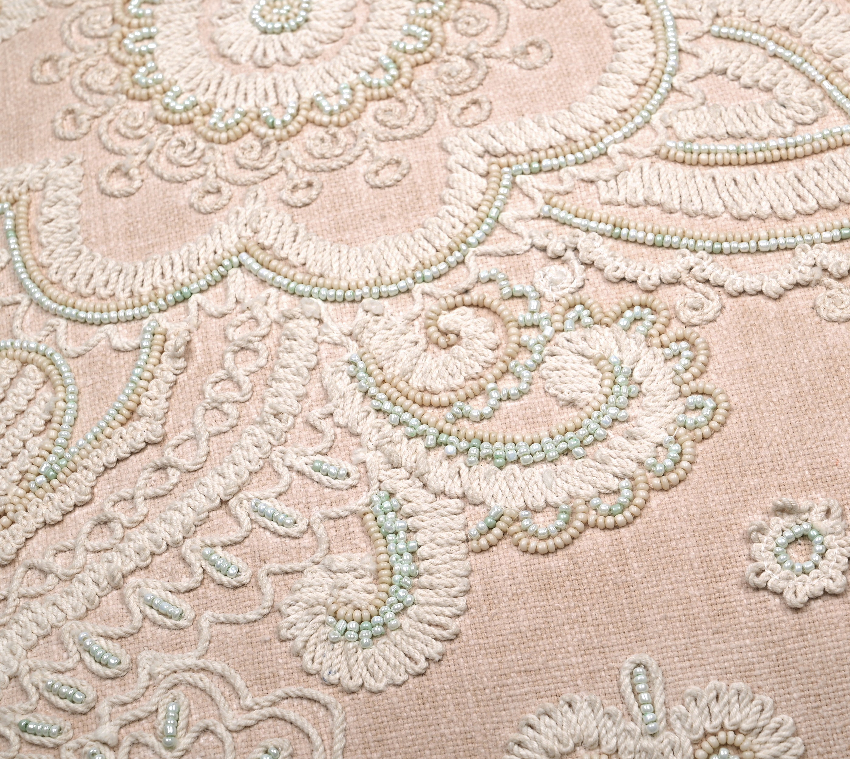 REGENT Peach Cotton Cushion Cover