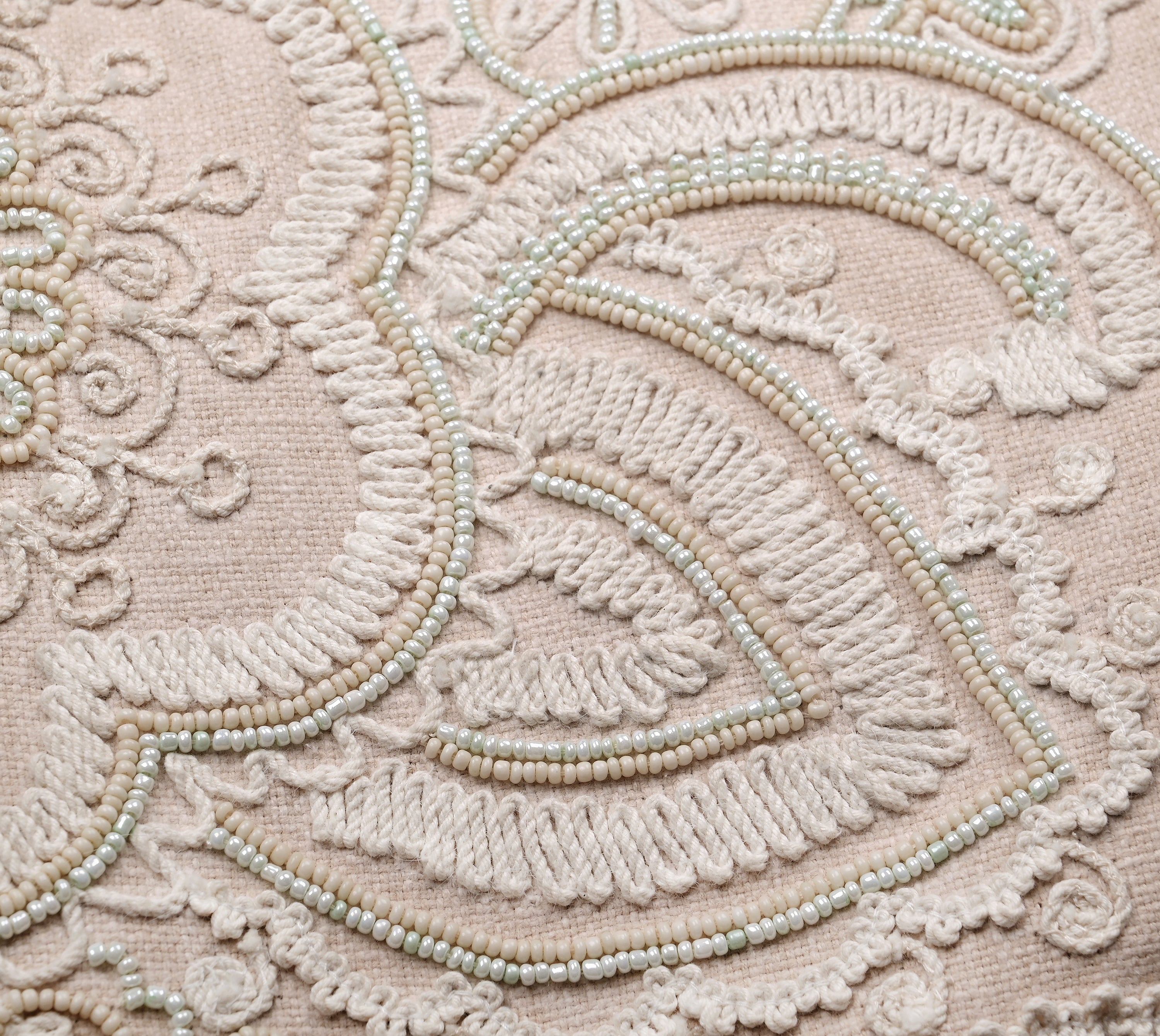REGENT Peach Cotton Cushion Cover