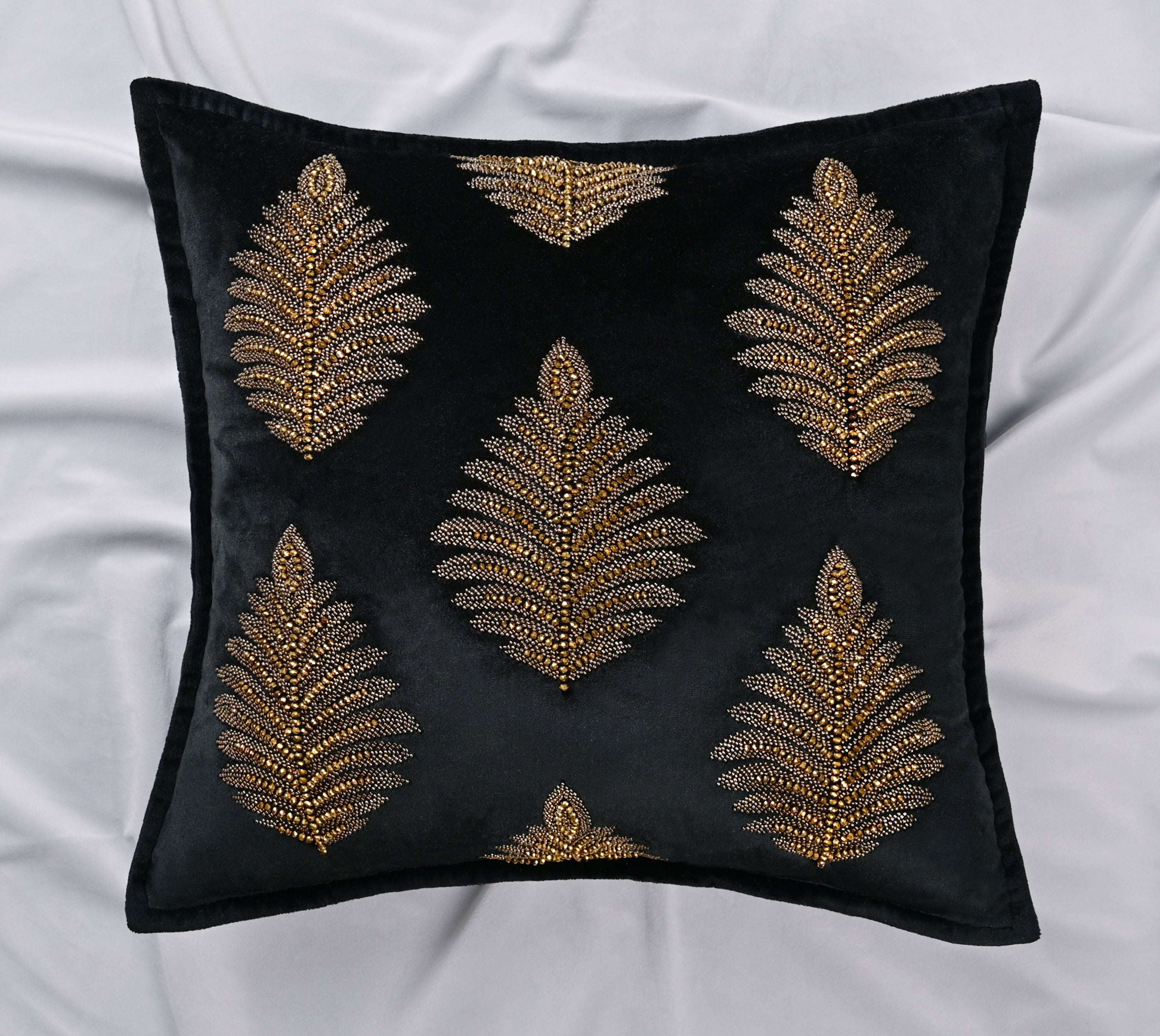 OASIS Black Velvet Cushion Cover