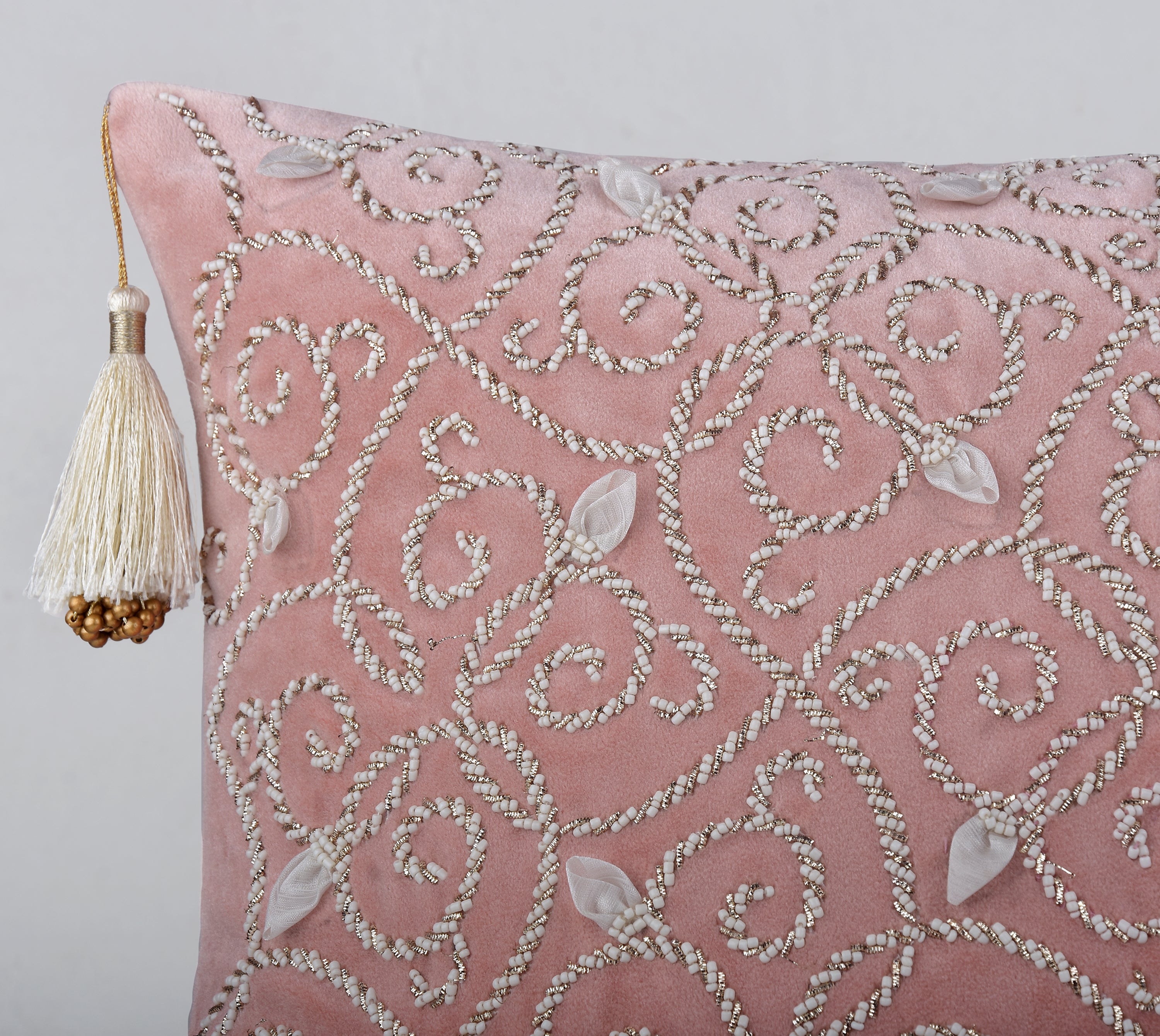 PATINA Pink Velvet Cushion Cover