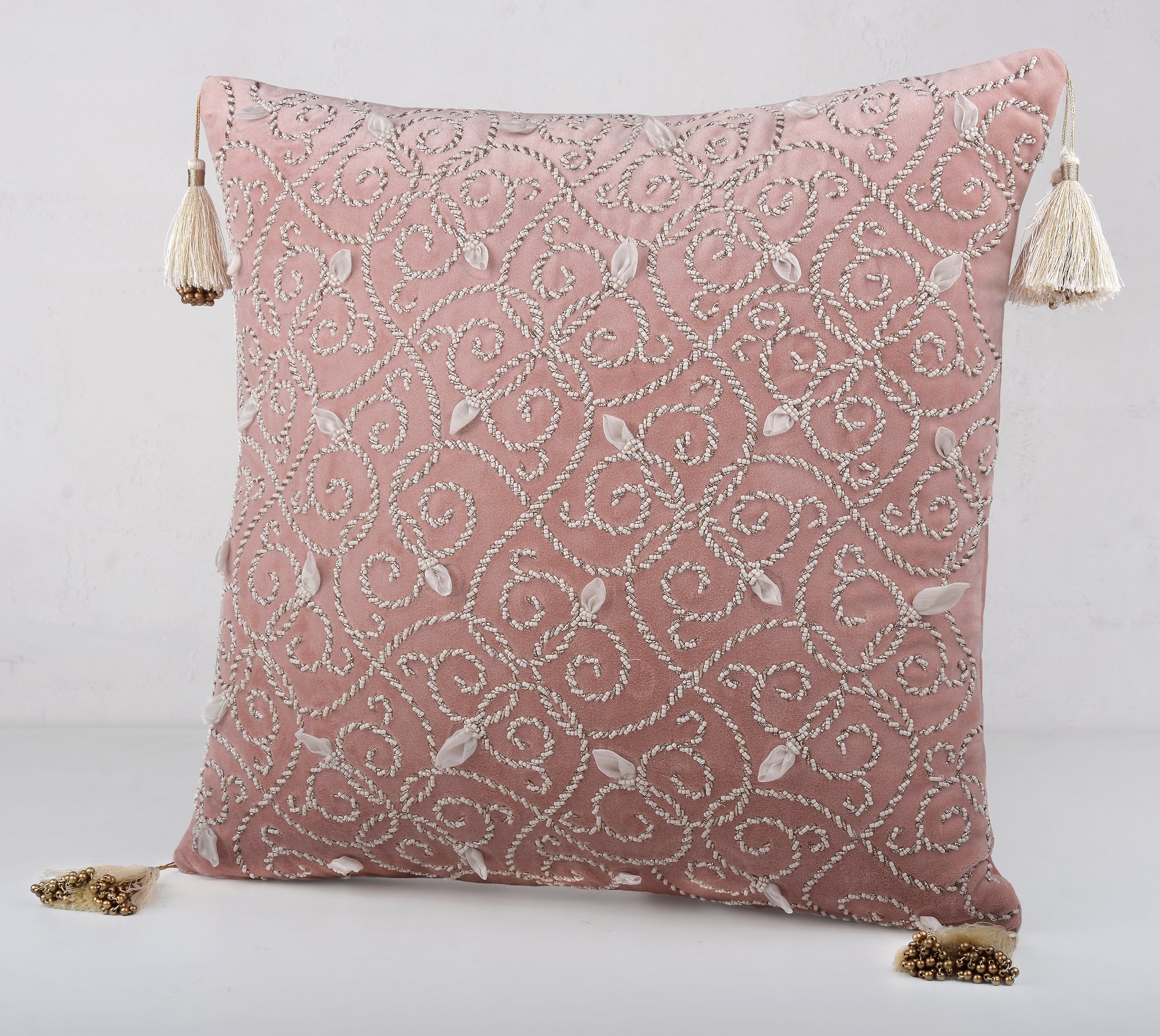 PATINA Pink Velvet Cushion Cover