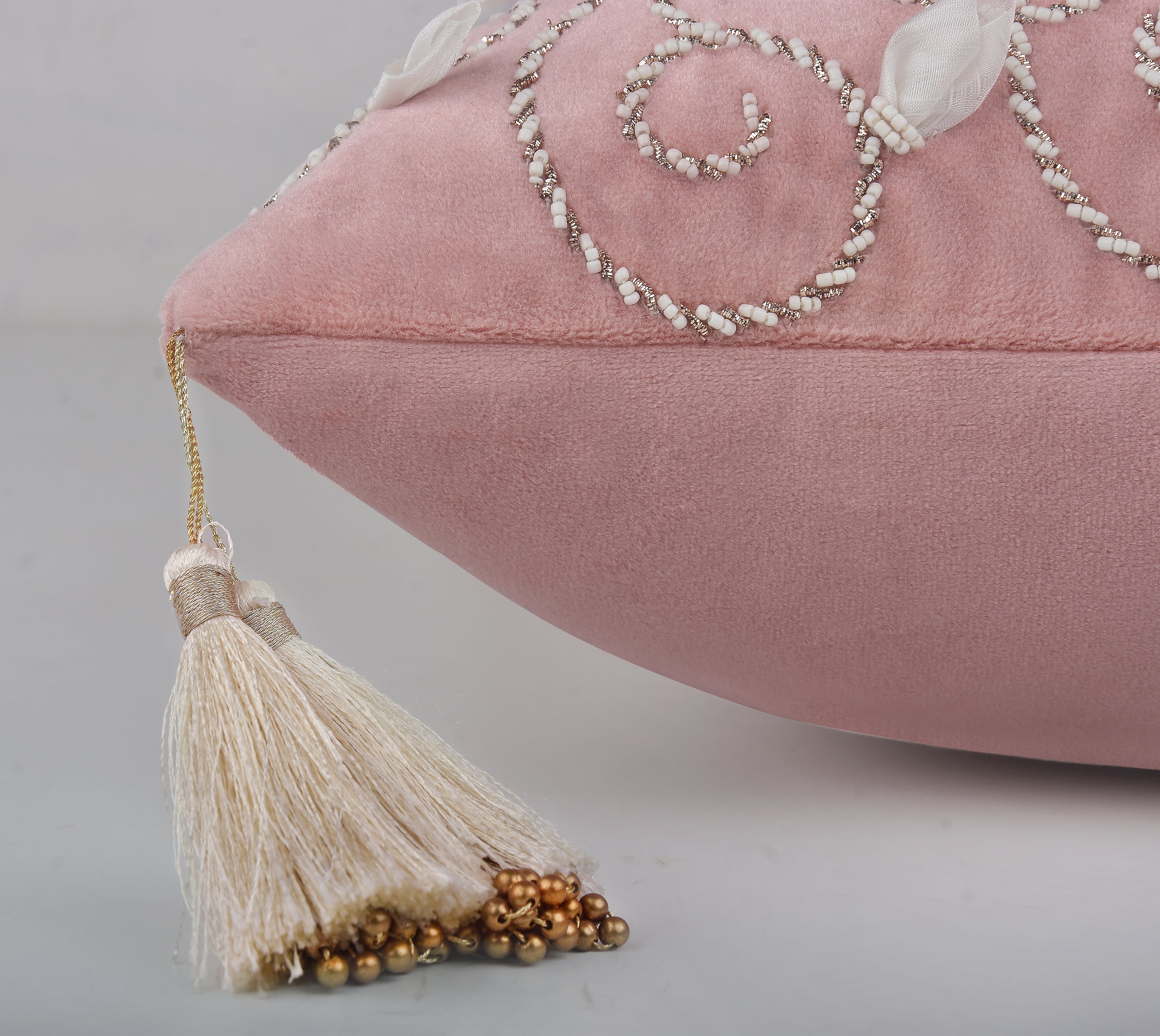 PATINA Pink Velvet Cushion Cover