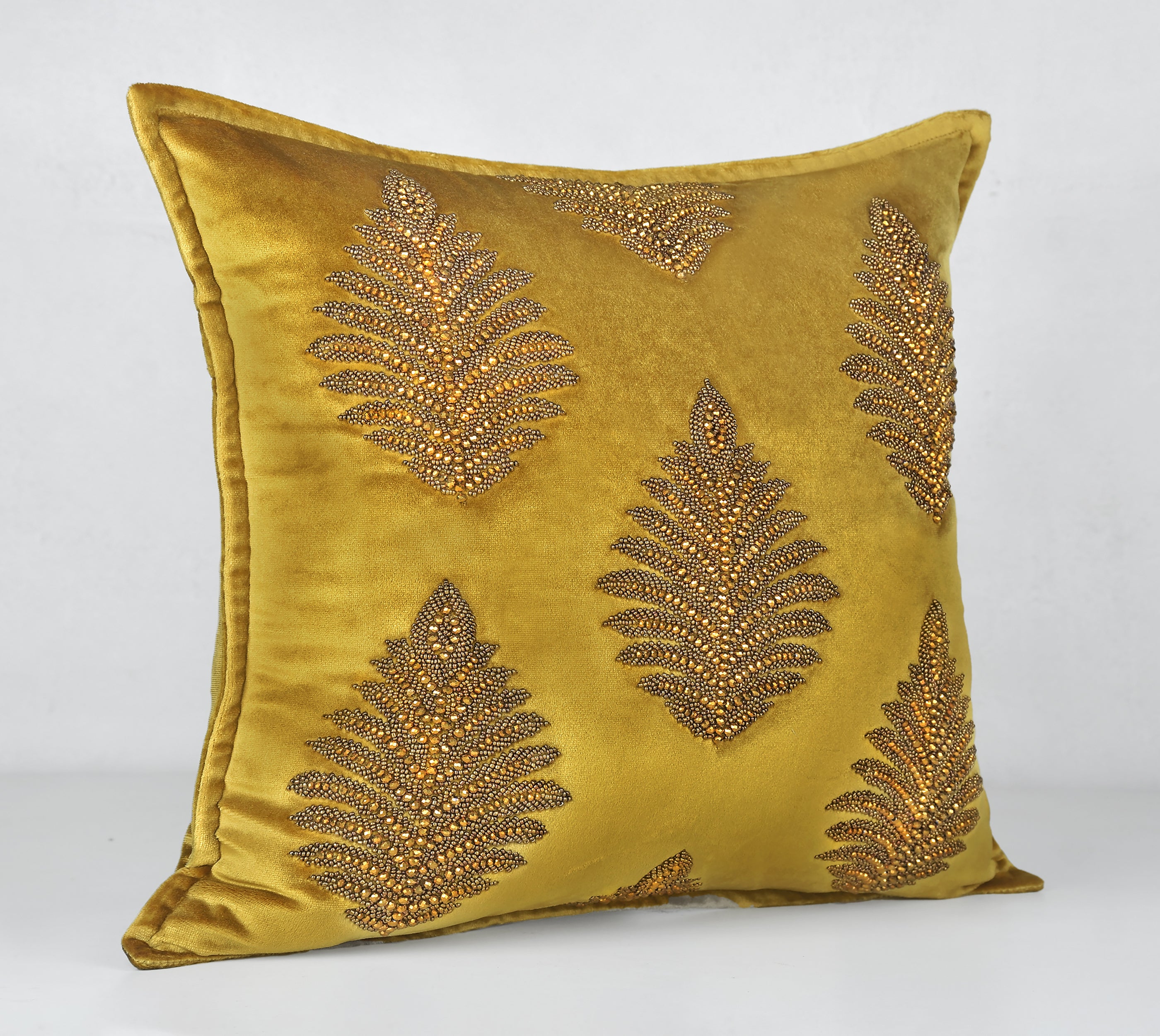 OASIS Mustard Velvet Cushion Cover