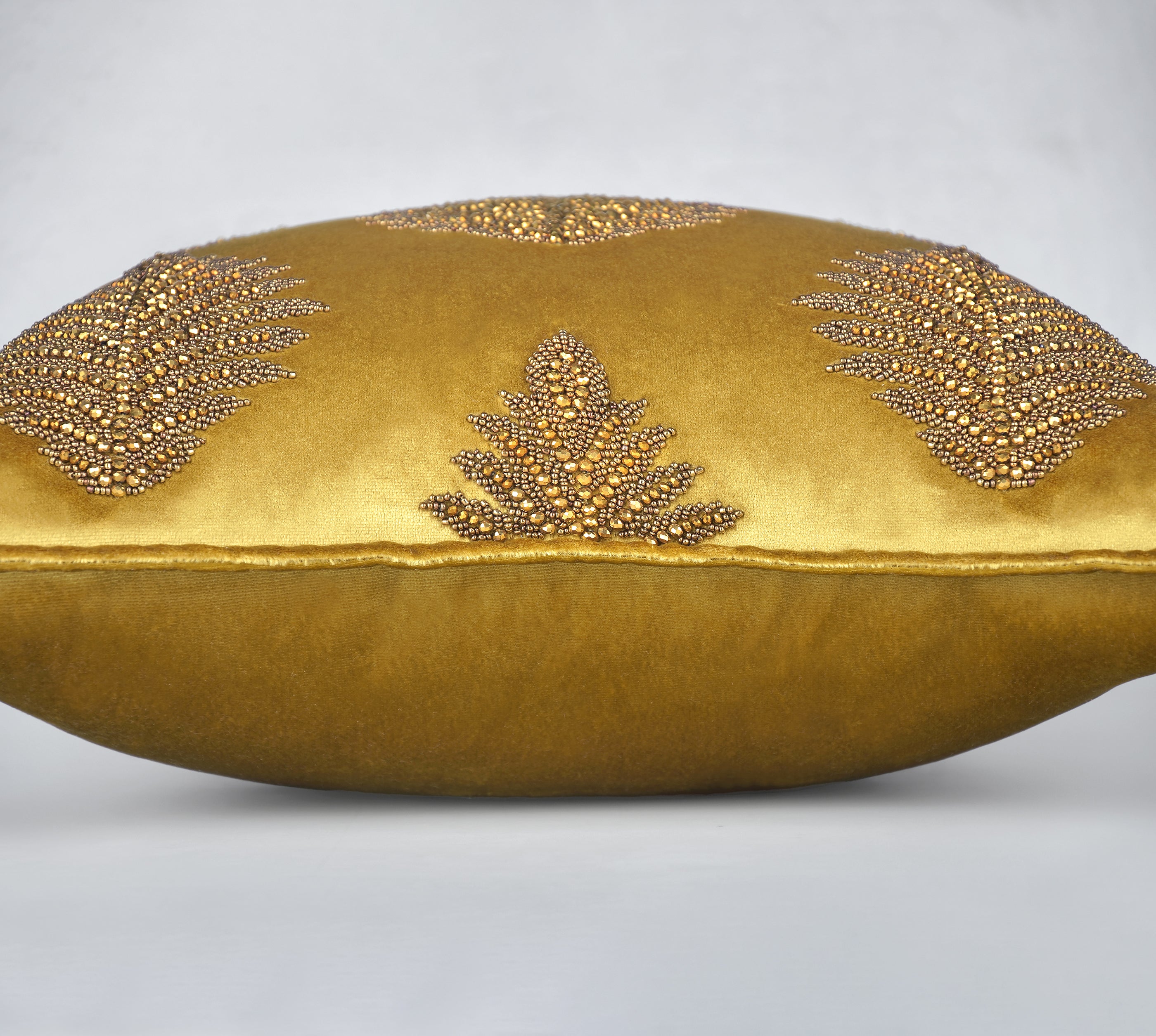 OASIS Mustard Velvet Cushion Cover