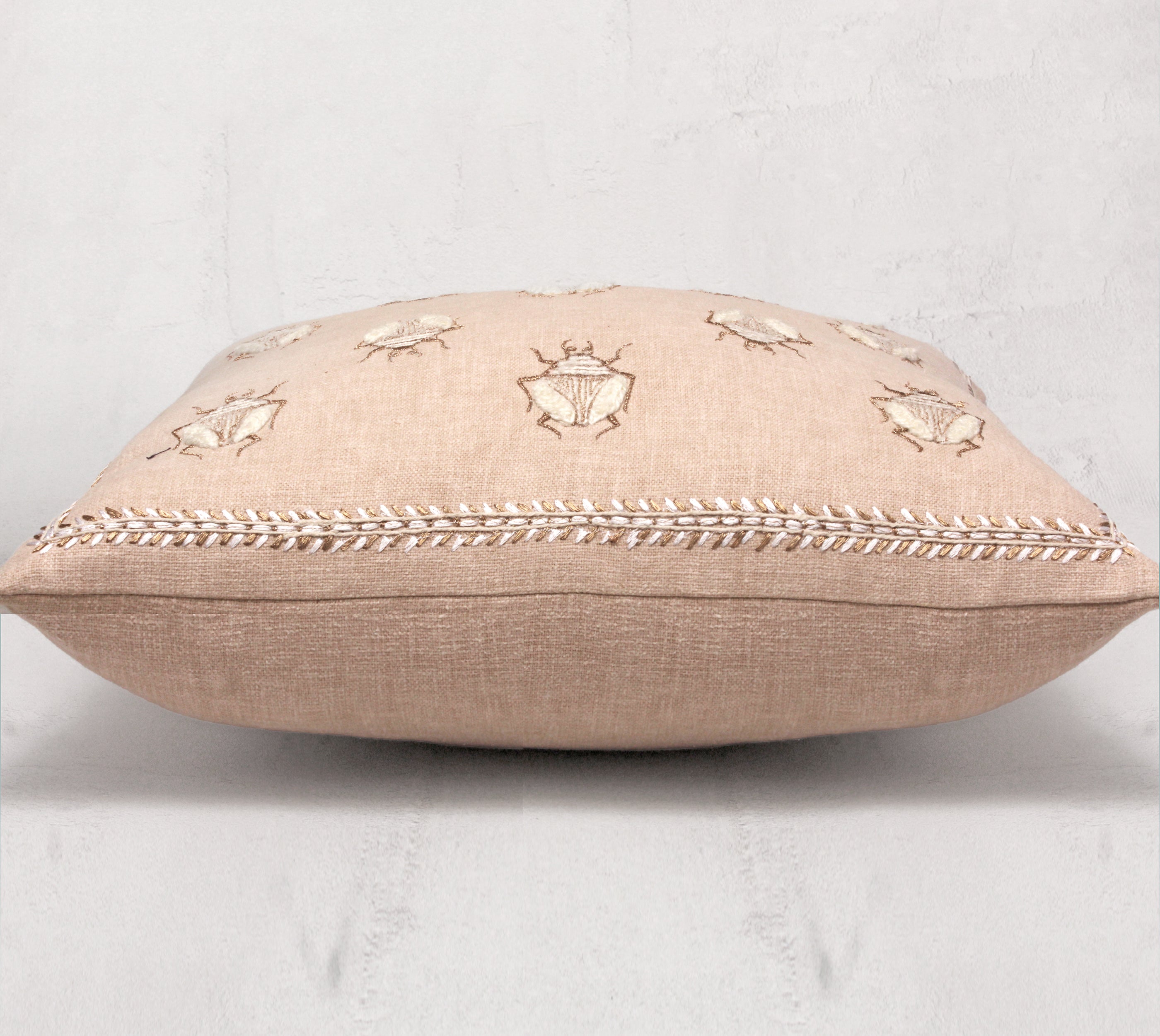 ROSA Light peach Cotton Cushion Cover