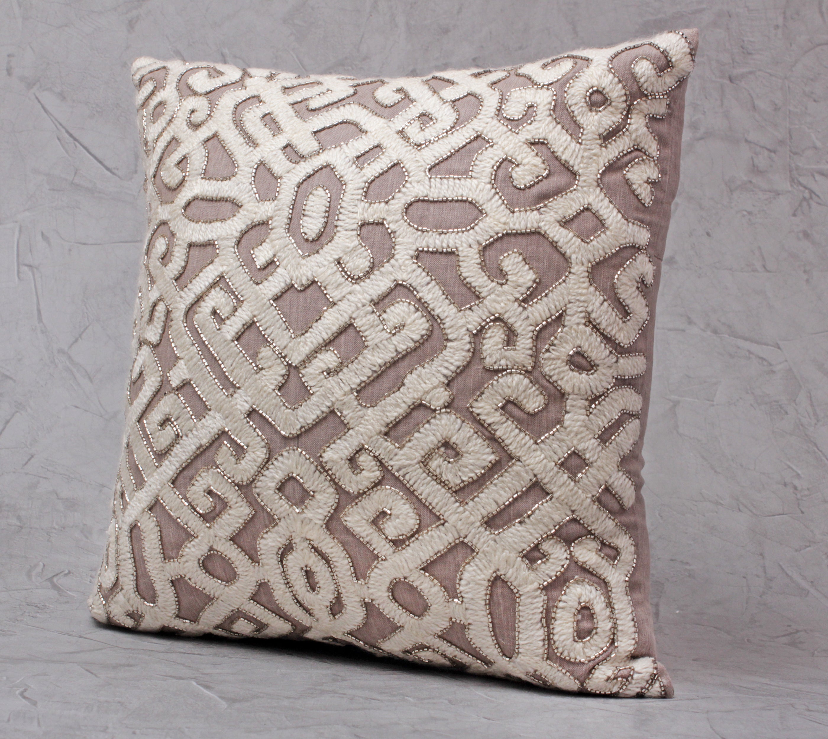 ISABELLA Taupe Linen Cushion Cover