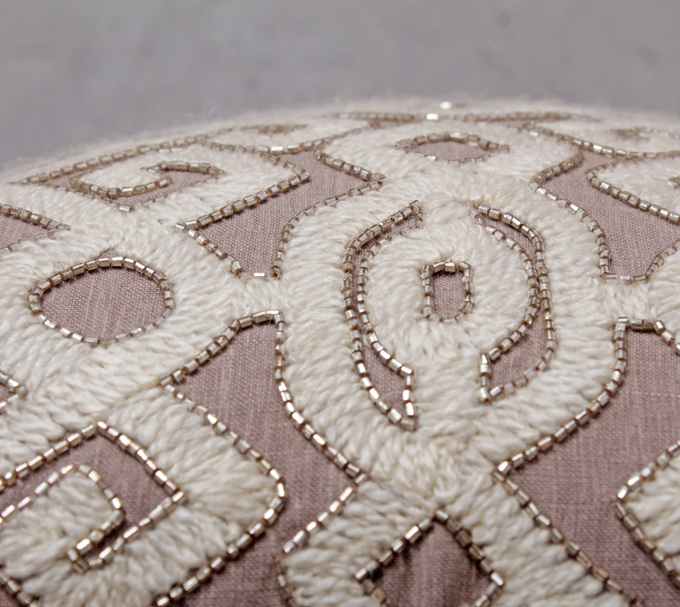ISABELLA Taupe Linen Cushion Cover