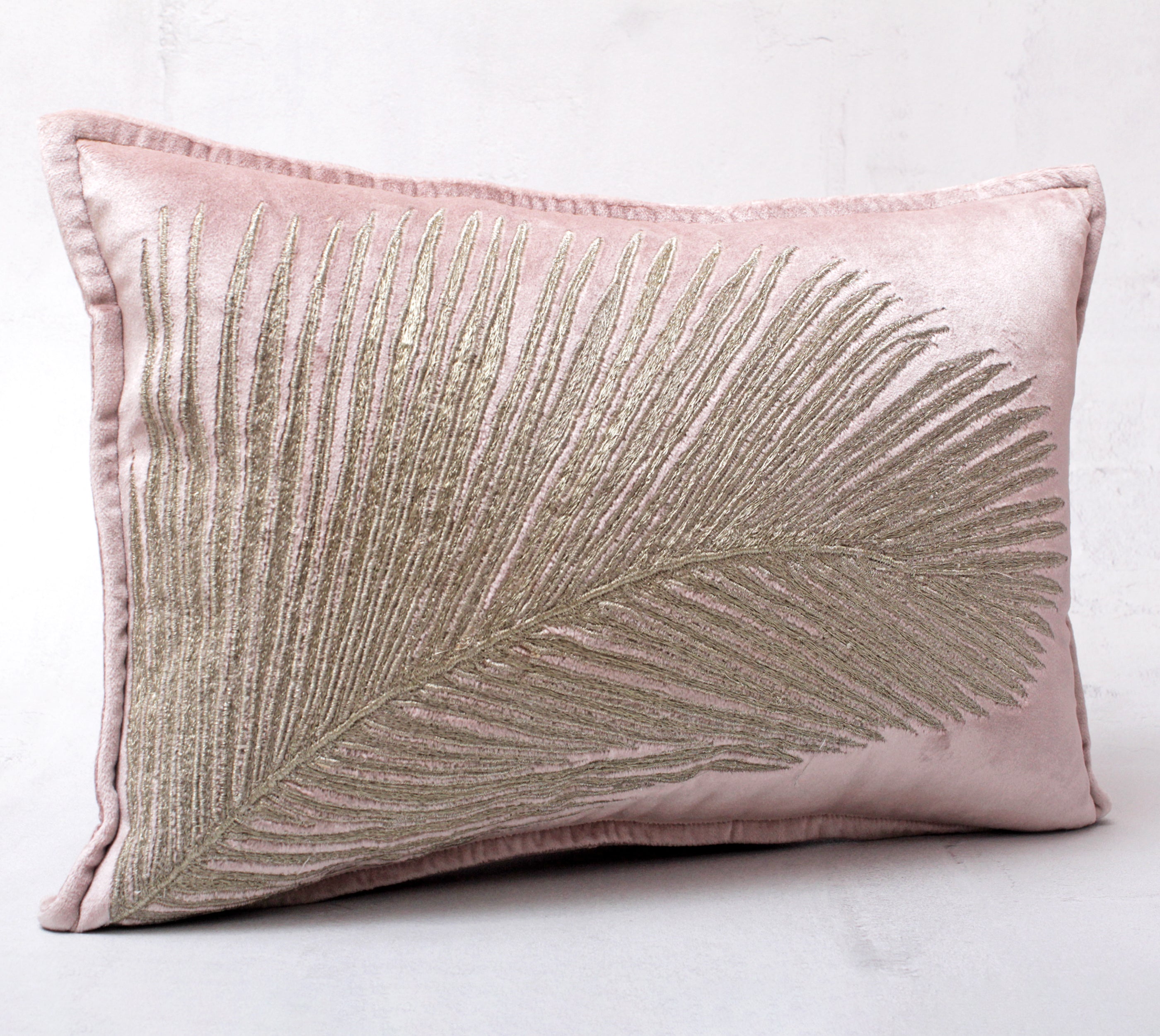 LAUREL Pink Velvet Cushion Cover
