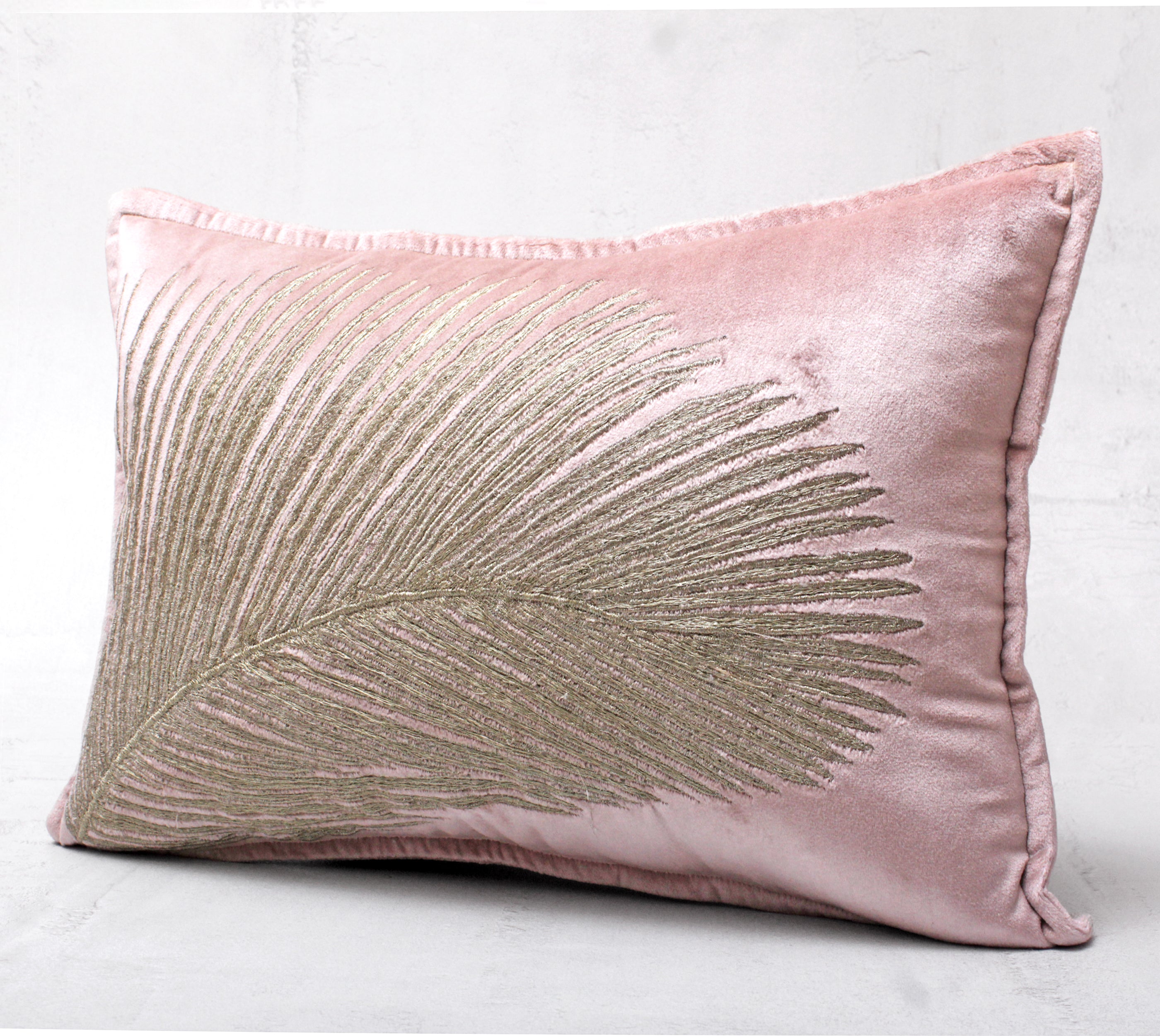 LAUREL Pink Velvet Cushion Cover