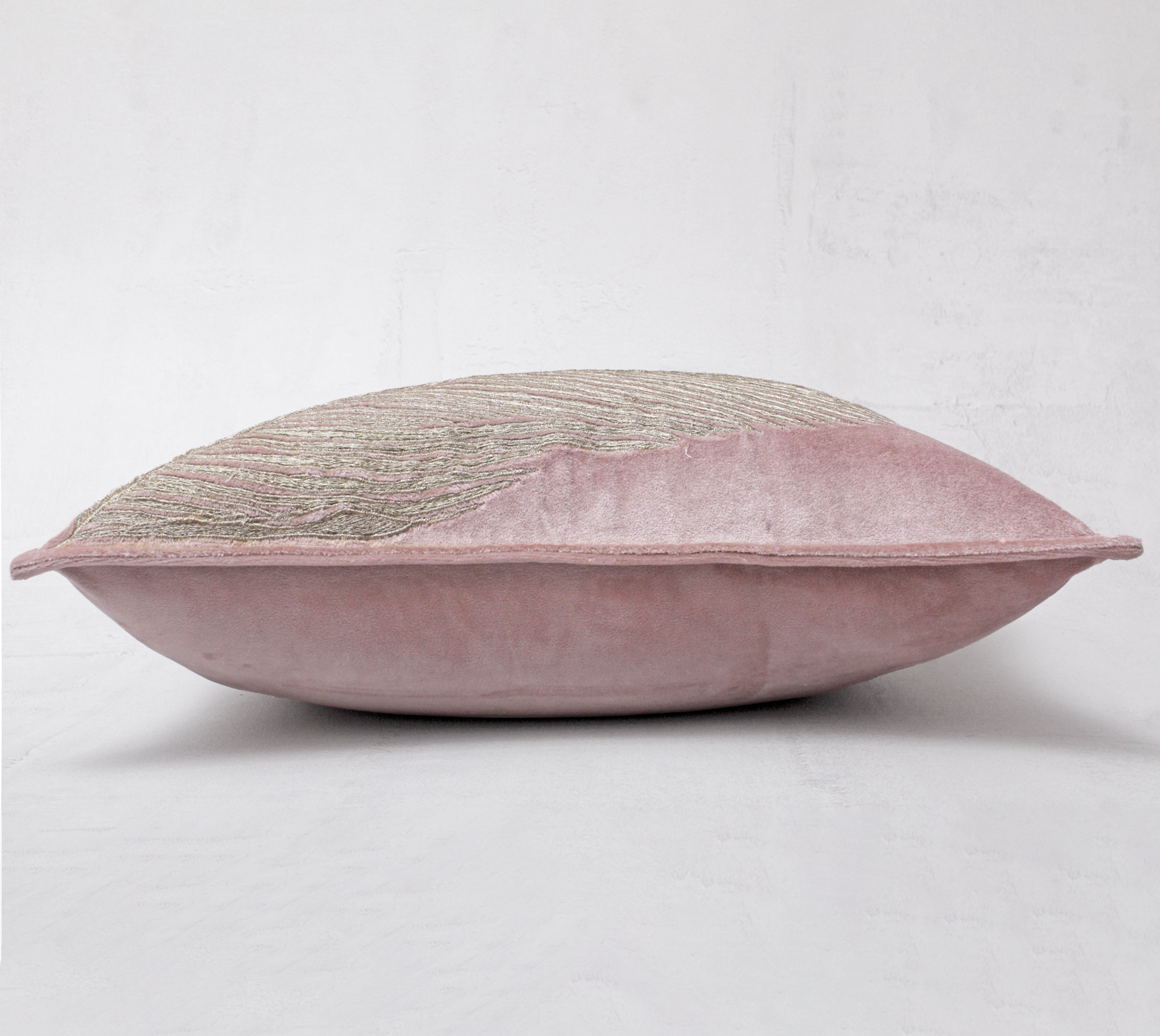 LAUREL Pink Velvet Cushion Cover