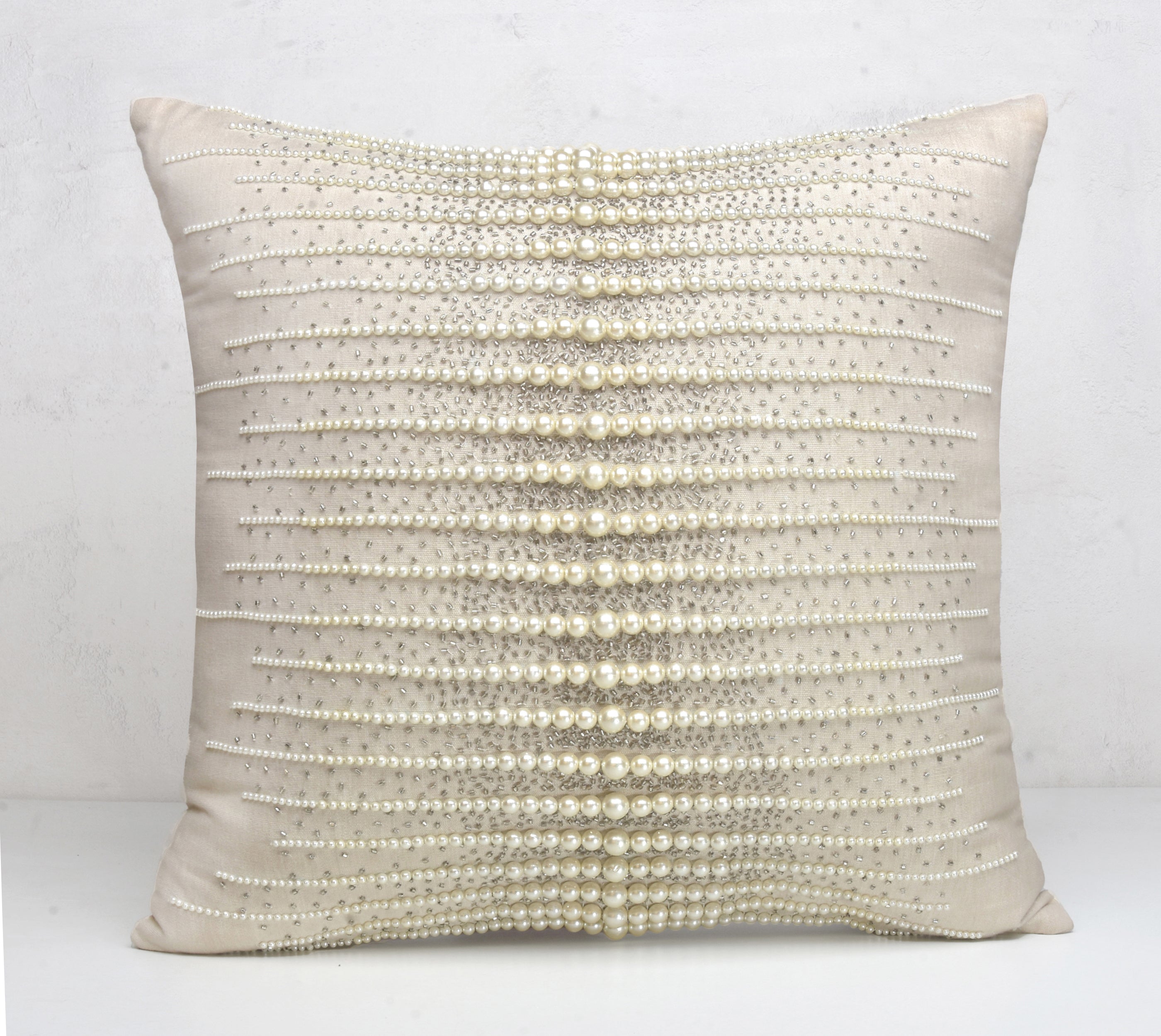 CONFETTIN Beaded Cotton Cushion Cover