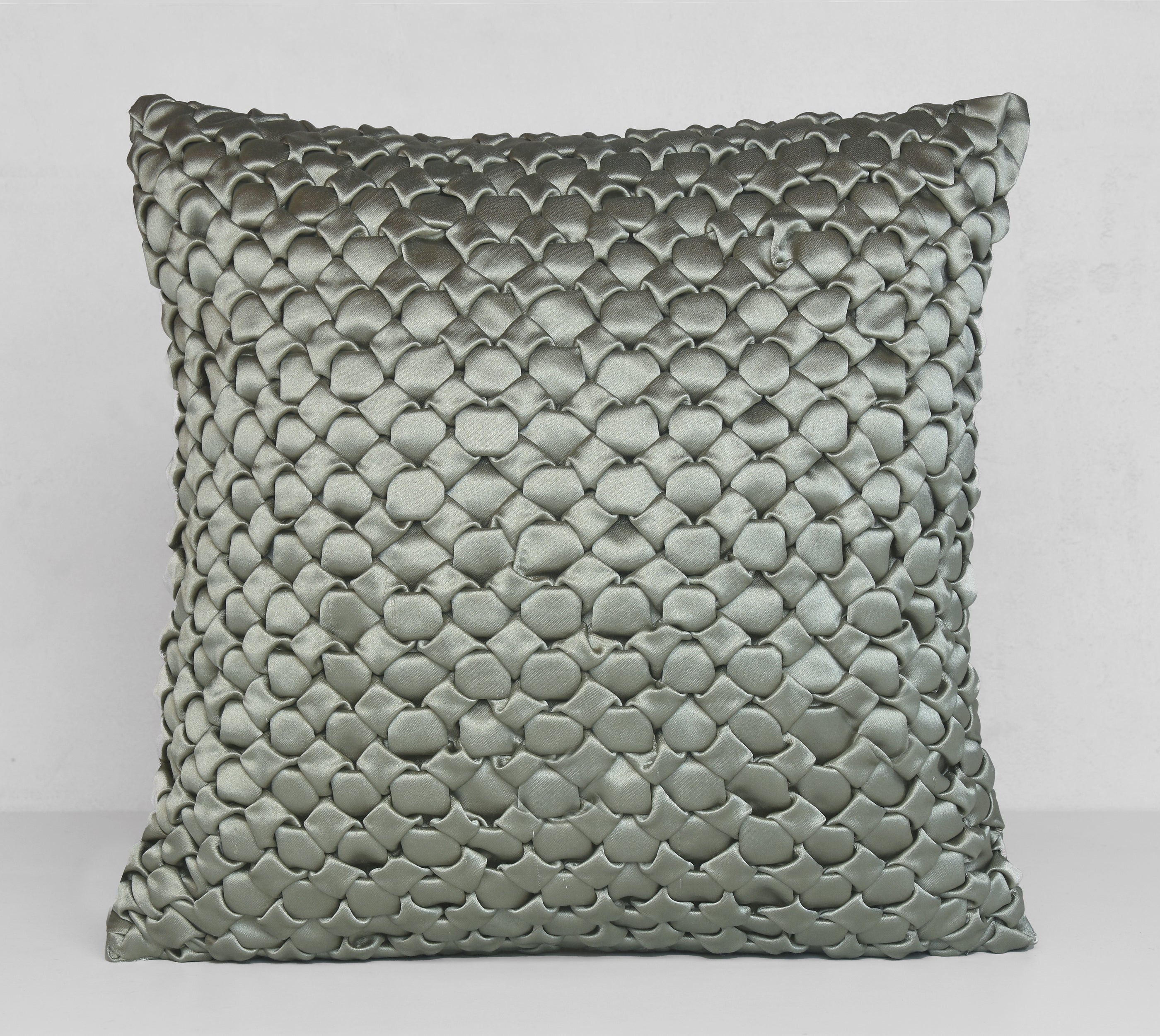 BIANCO Sage Smocking Cushion Cover